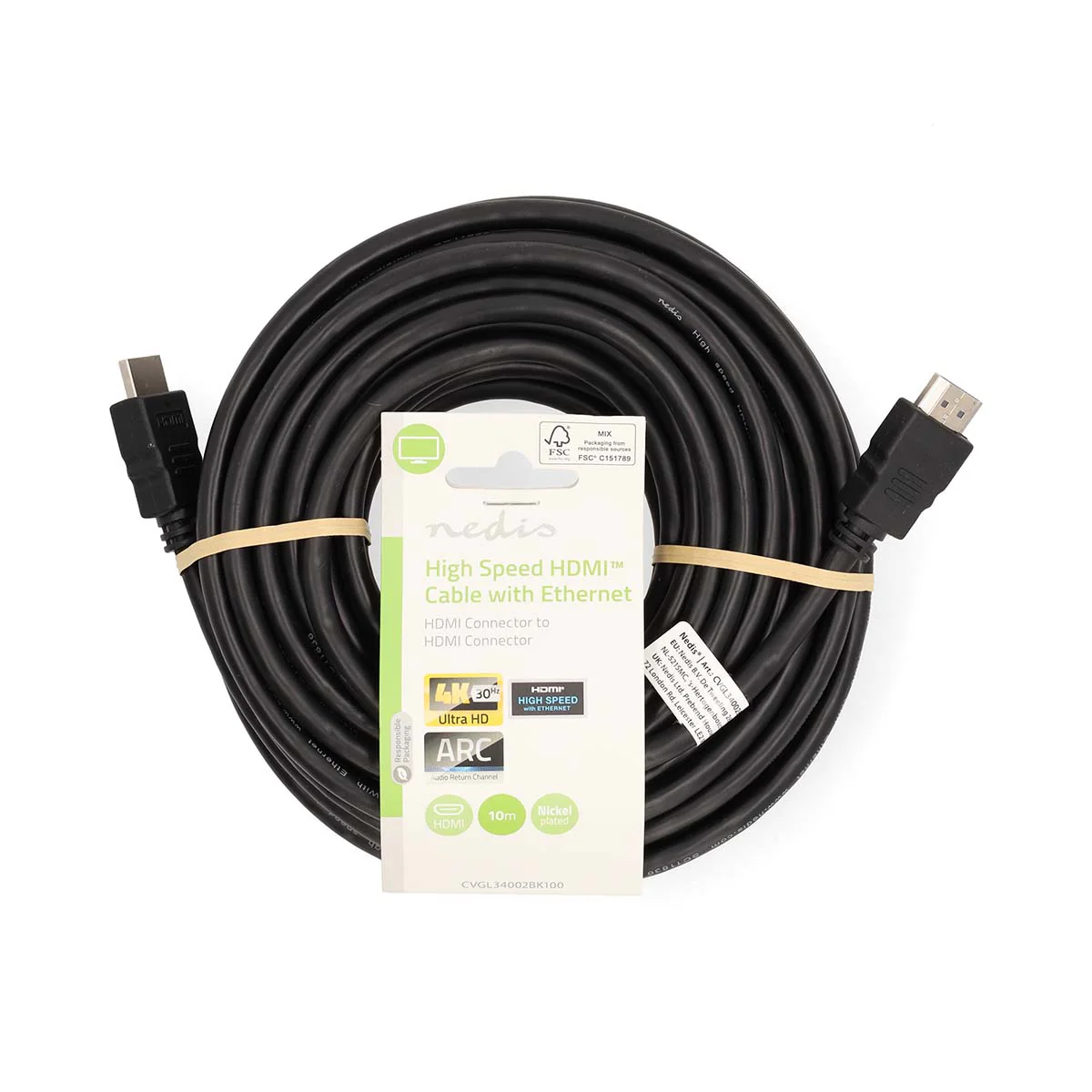 High Speed HDMI™-Kabel met Ethernet HDMI™ Connector - HDMI™ Connector - 4K@30Hz - Image 4