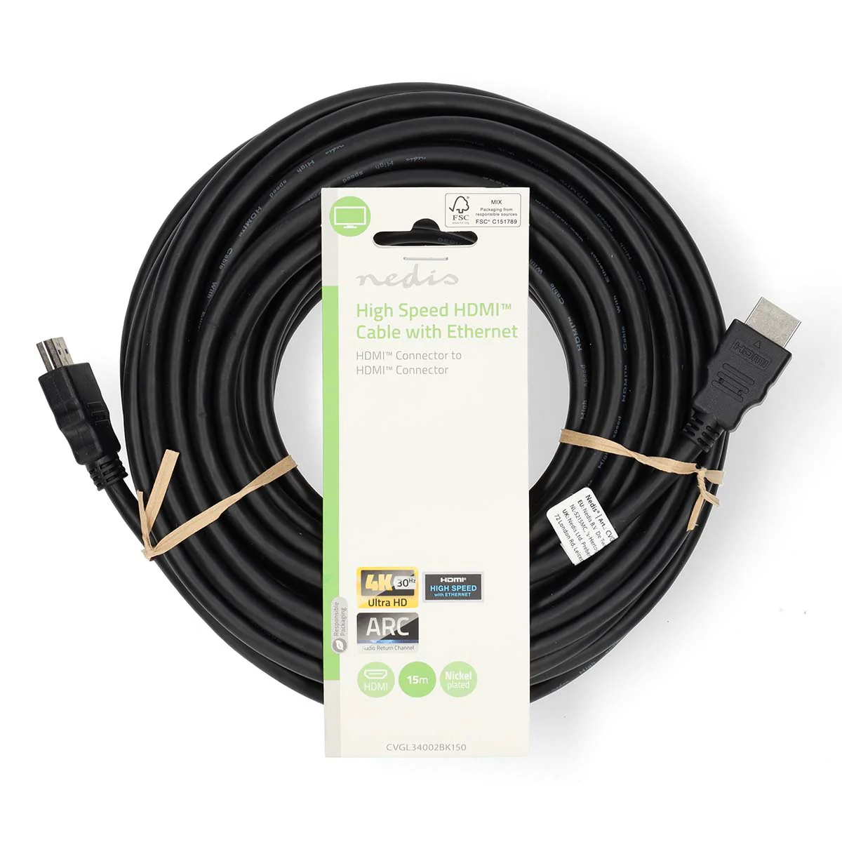 High Speed HDMI™-Kabel met Ethernet HDMI™ Connector - HDMI™ Connector - 4K@30Hz - Image 5