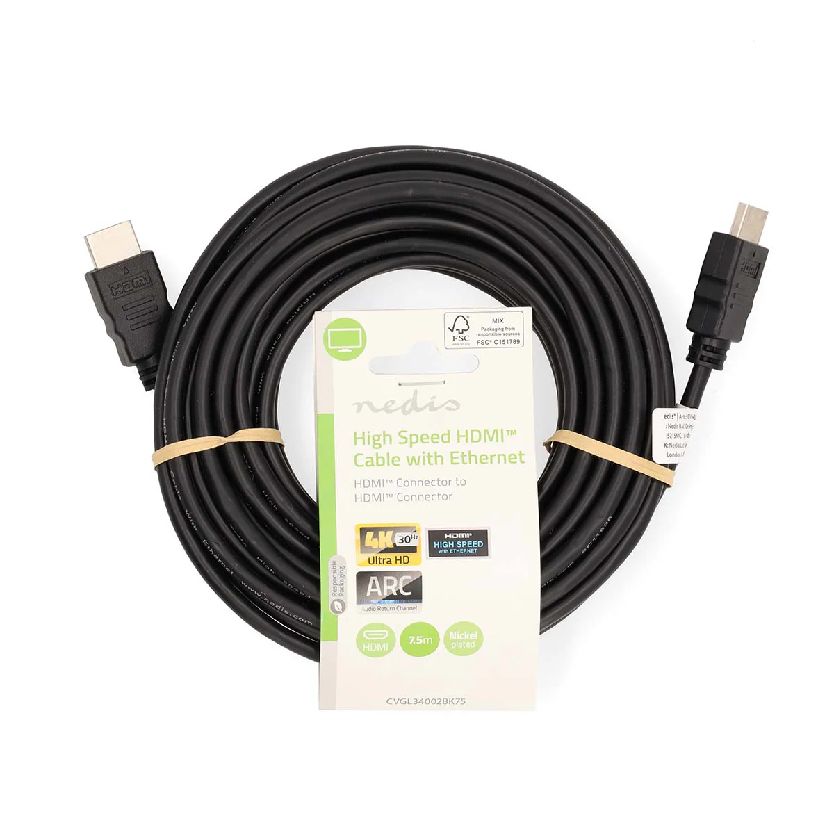High Speed HDMI™-Kabel met Ethernet HDMI™ Connector - HDMI™ Connector - 4K@30Hz - Image 8
