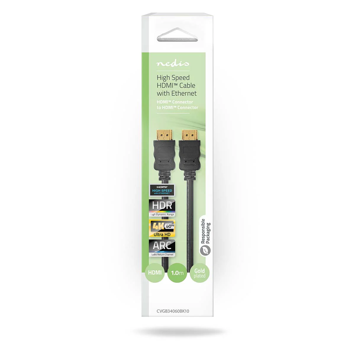 High Speed HDMI™-Kabel met Ethernet HDMI™ Connector - HDMI™ Connector - 4K@60Hz - Image 3