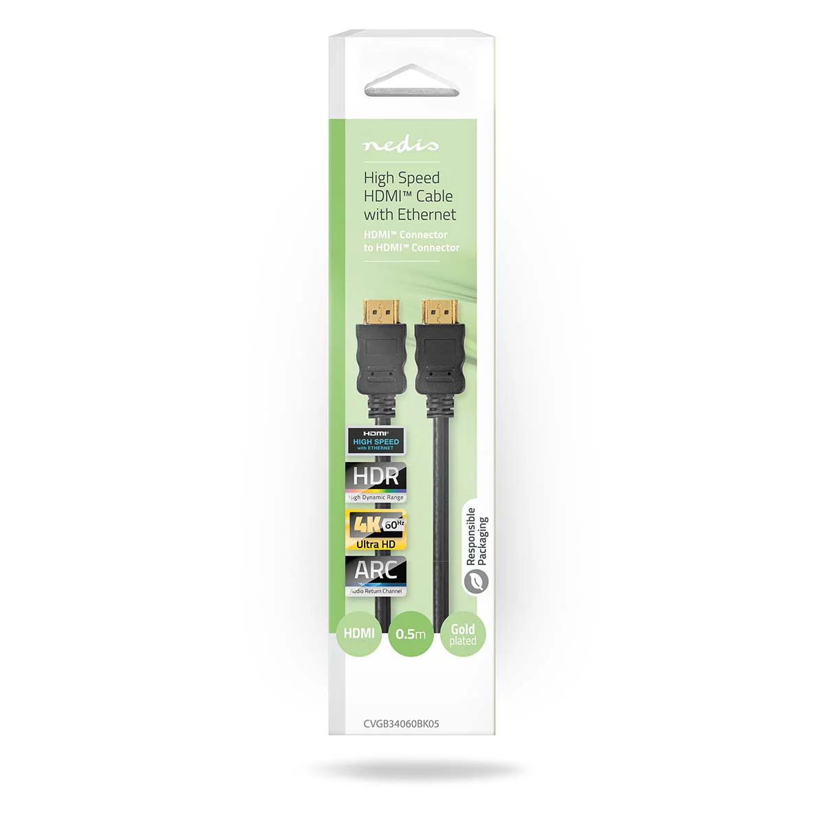 High Speed HDMI™-Kabel met Ethernet HDMI™ Connector - HDMI™ Connector - 4K@60Hz - Image 4