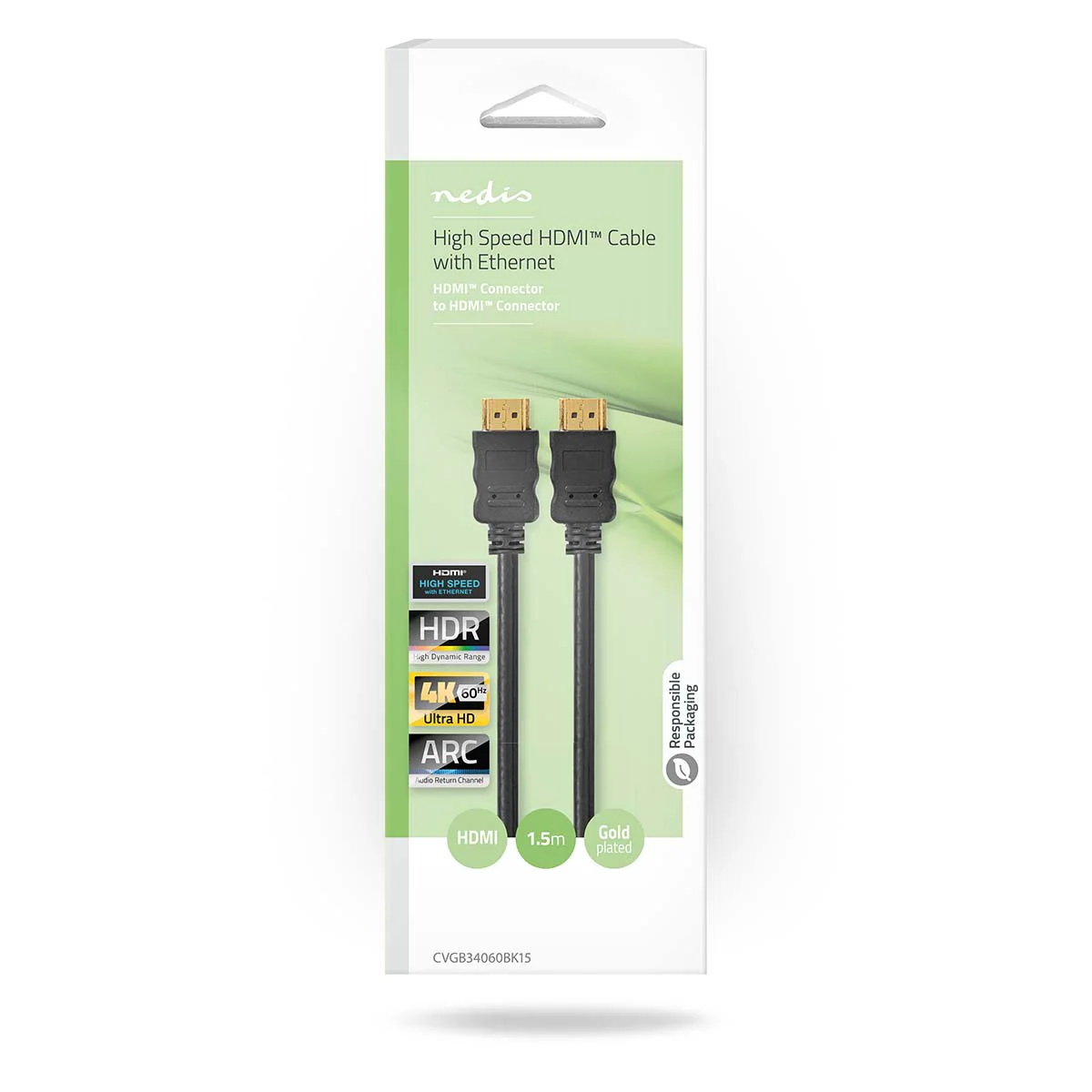 High Speed HDMI™-Kabel met Ethernet HDMI™ Connector - HDMI™ Connector - 4K@60Hz - Image 5