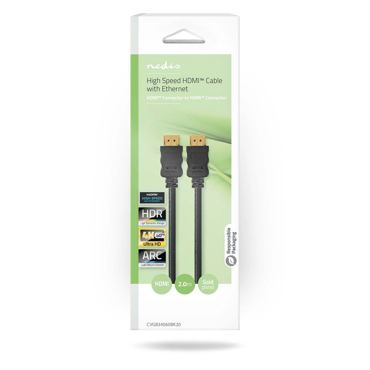 High Speed HDMI™-Kabel met Ethernet HDMI™ Connector - HDMI™ Connector - 4K@60Hz - Image 6