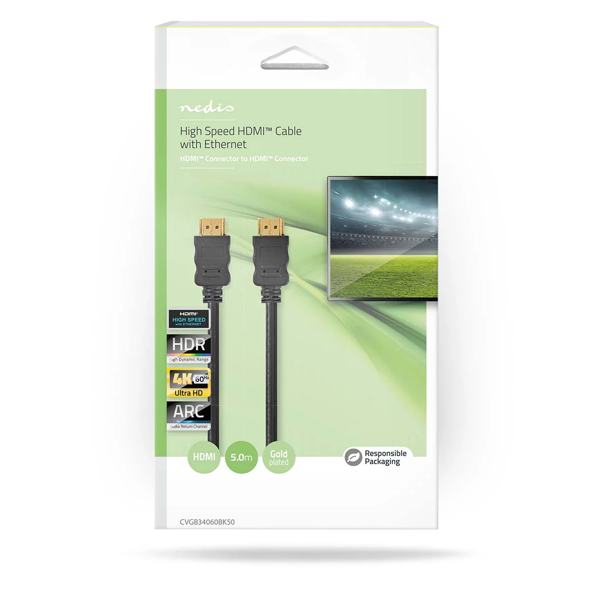 High Speed HDMI™-Kabel met Ethernet HDMI™ Connector - HDMI™ Connector - 4K@60Hz - Image 8