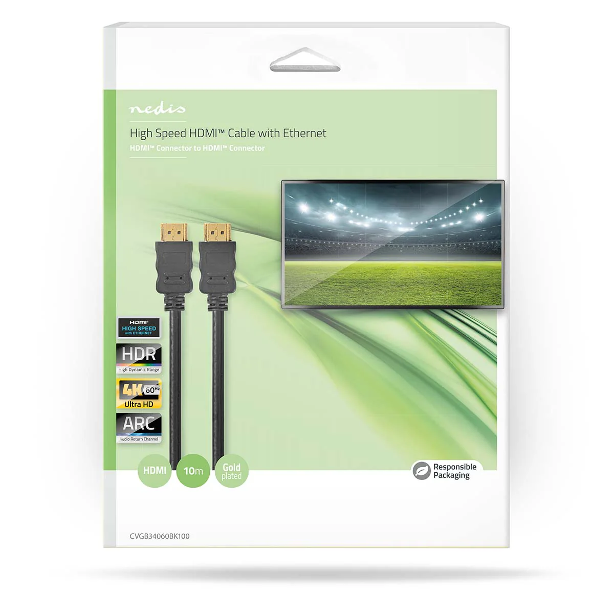 High Speed HDMI™-Kabel met Ethernet HDMI™ Connector - HDMI™ Connector - 4K@60Hz - Image 9