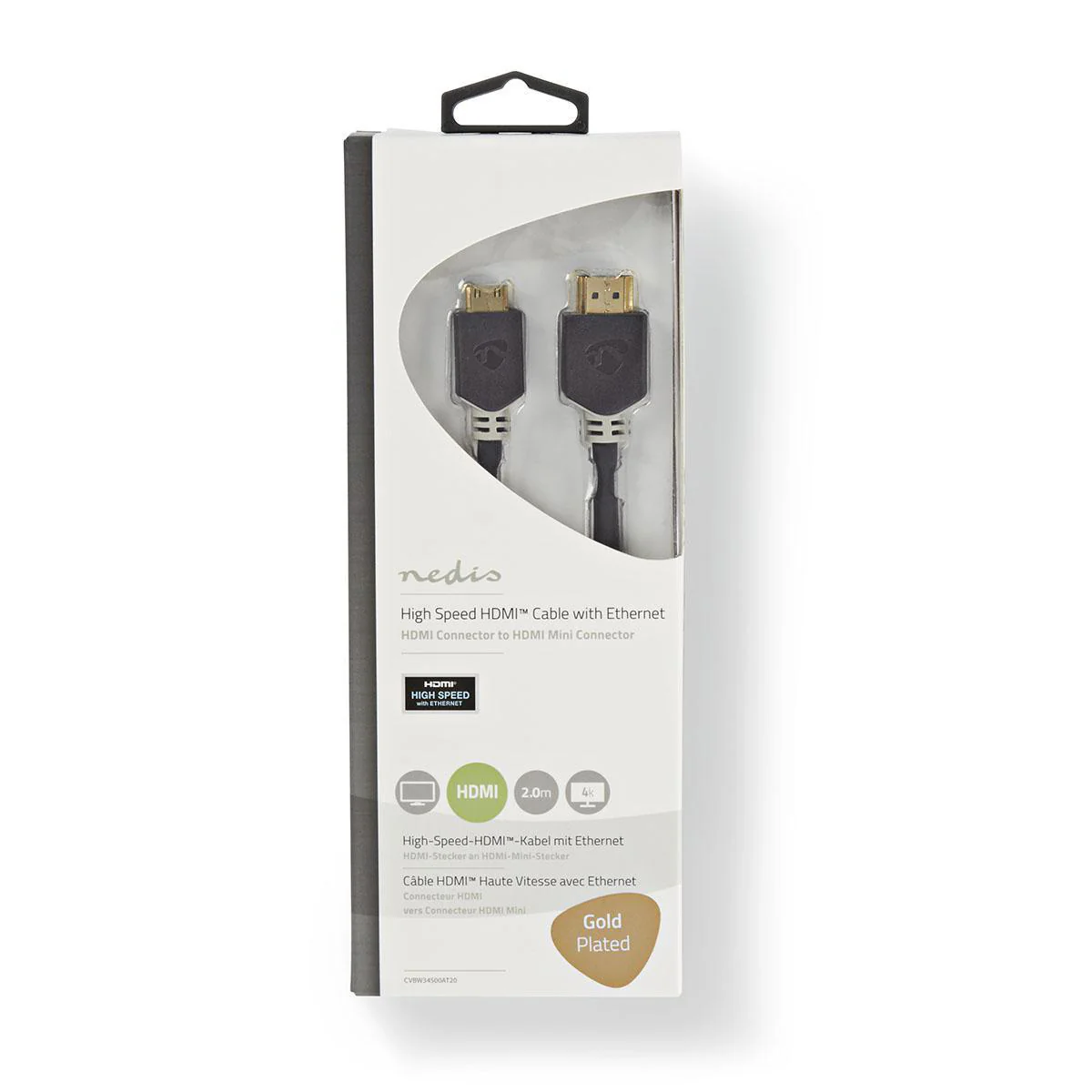 High Speed HDMI™-Kabel met Ethernet HDMI™ Connector - HDMI™ Mini-Connector - 4K@60Hz - Image 3