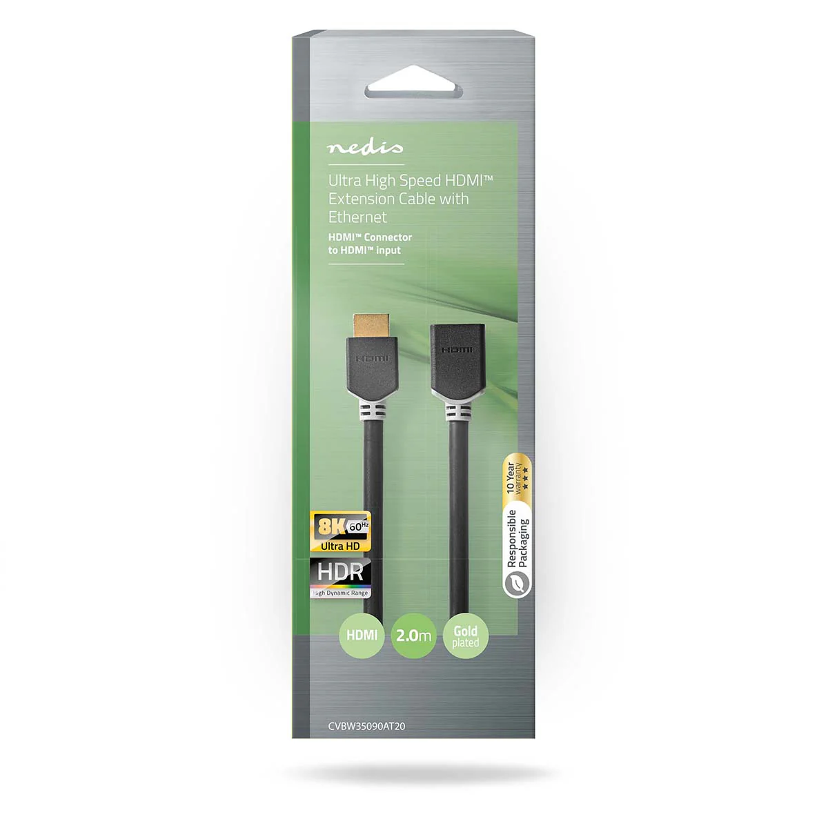 High Speed HDMI™-Kabel met Ethernet HDMI™ Connector - HDMI™ Output - 8K@60Hz - Image 5