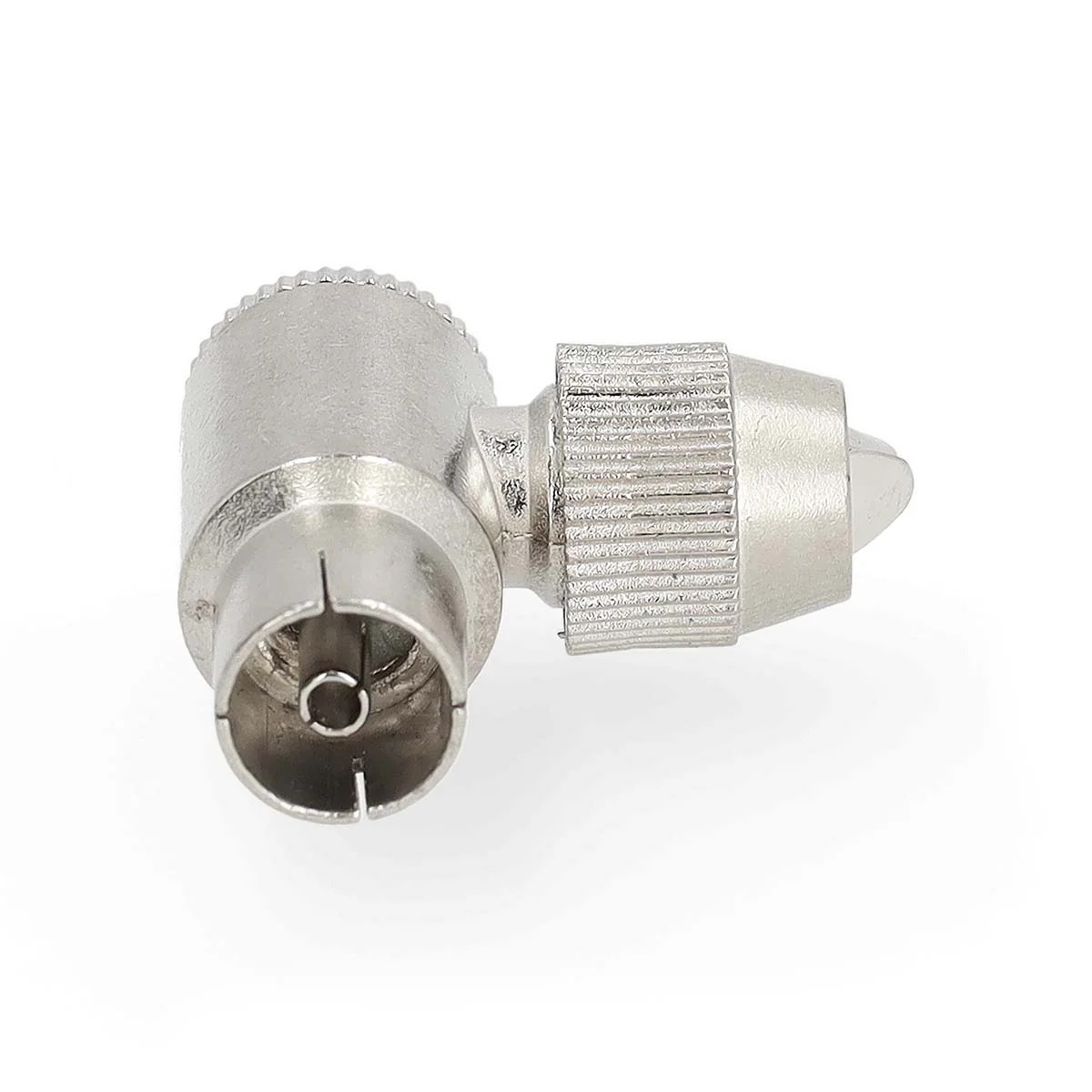 IEC (Coax) Connector 90° Gehoekt - Female - Vernikkeld - Image 3