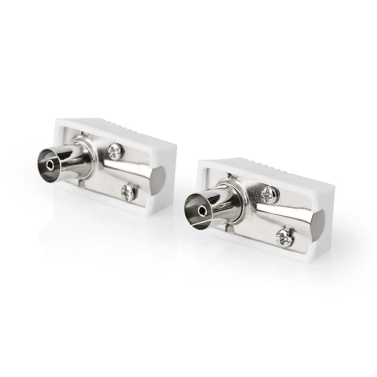 IEC (Coax) Connector Gehoekt - Female - Vernikkeld - Image 4