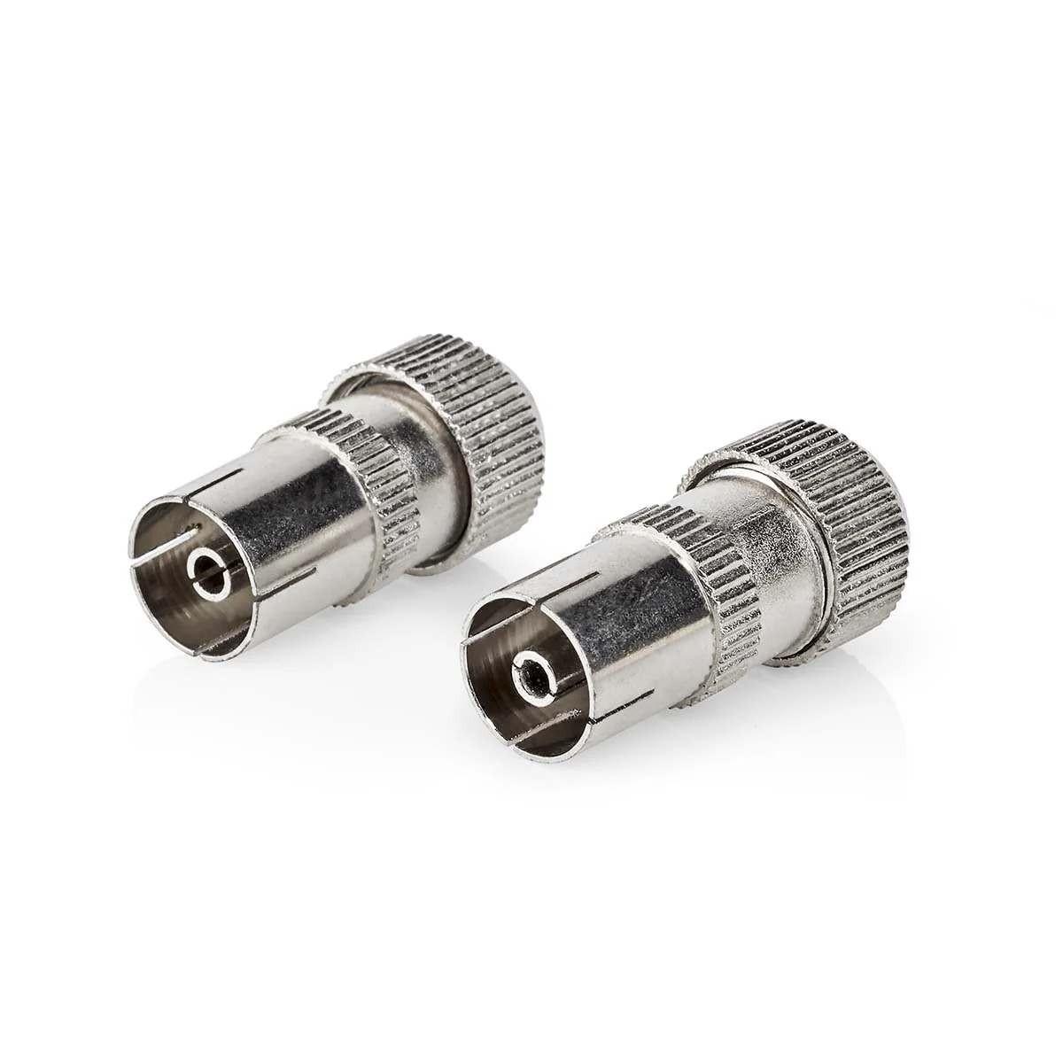 IEC (Coax) Connector Recht - Female - Vernikkeld - Image 5