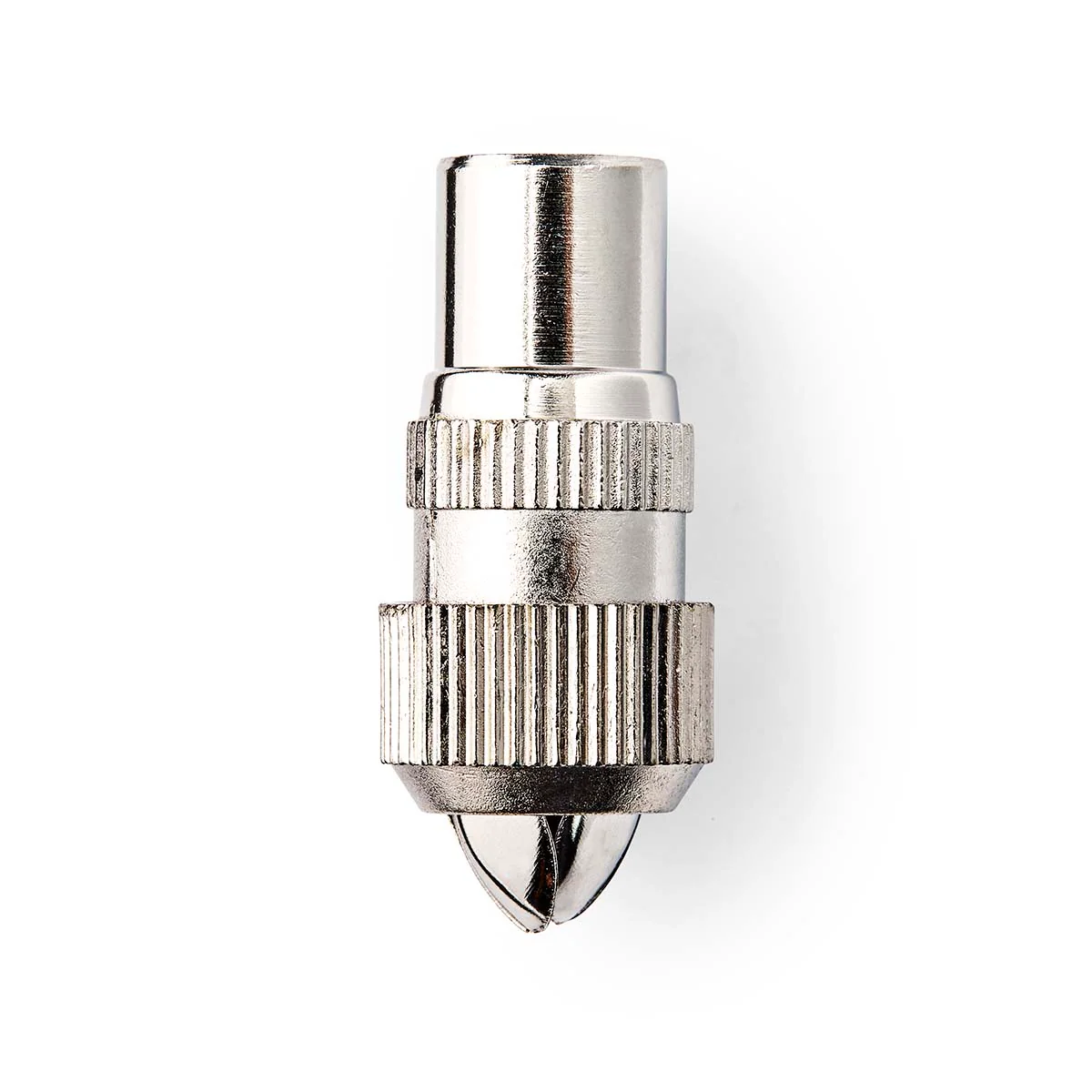 IEC (Coax) Connector Recht - Male - Vernikkeld - Image 4