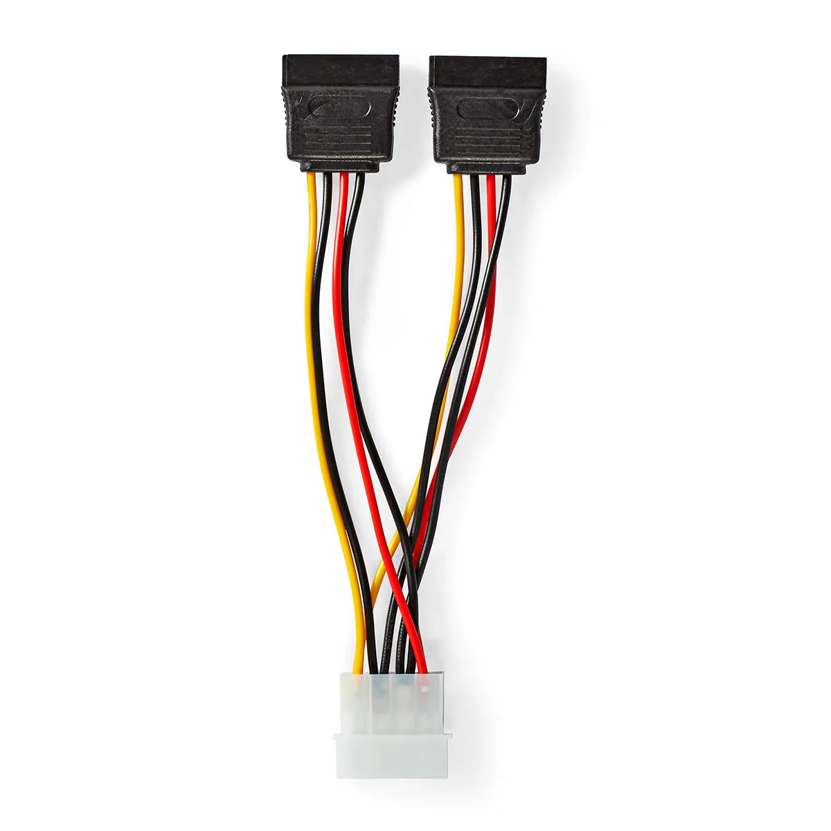 Interne Voedingskabel Molex Male - 2x SATA 15-Pins Female - Verguld - Image 4