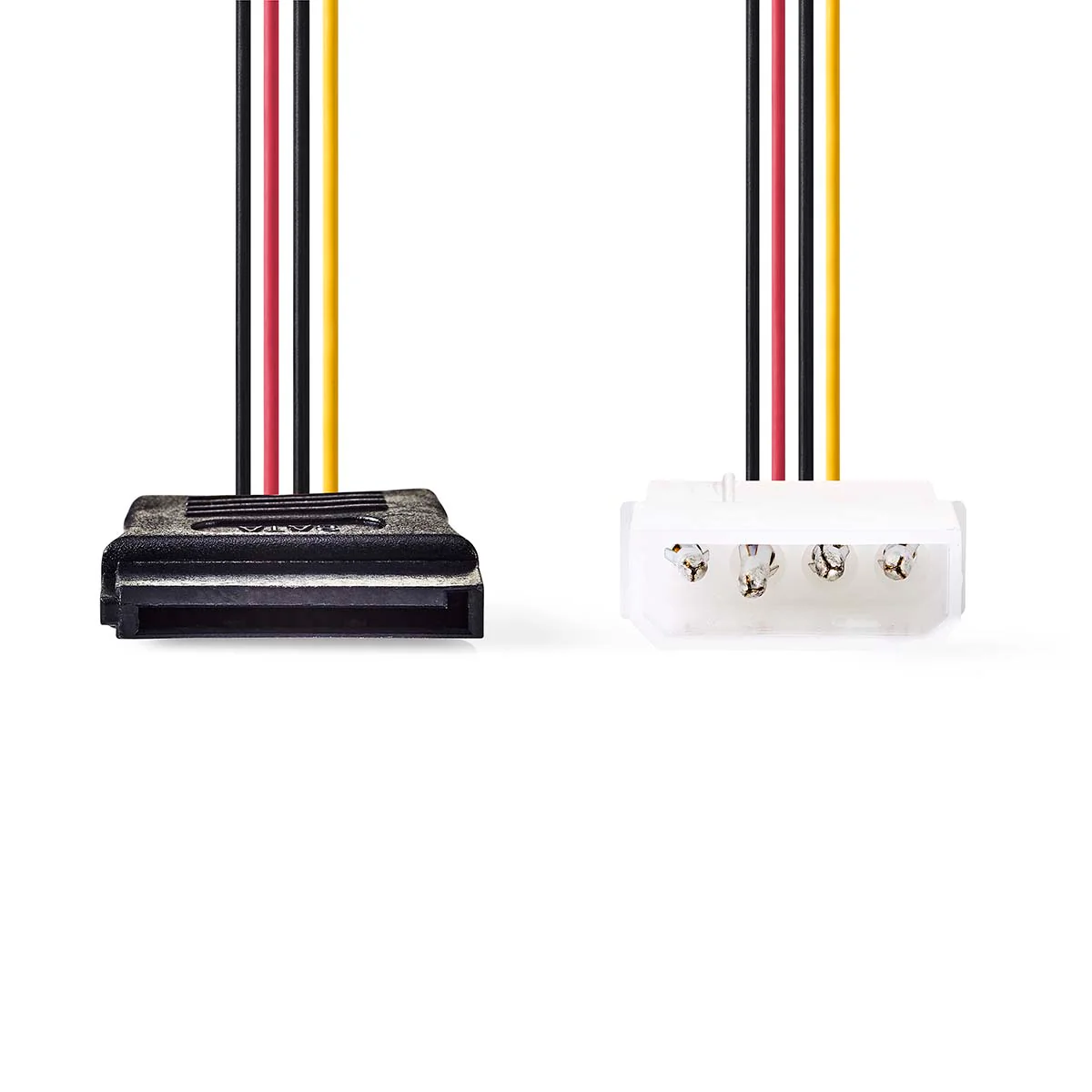 Interne Voedingskabel Molex Male - SATA 15-Pins Female - Verguld - Image 2