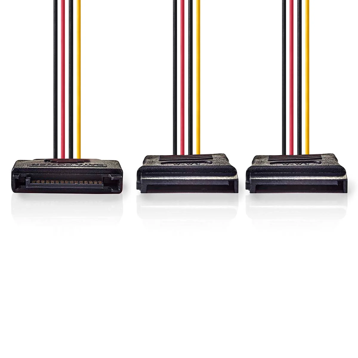 Interne Voedingskabel SATA 15-Pins Male - 2x SATA 15-Pins Female - Verguld - Image 2