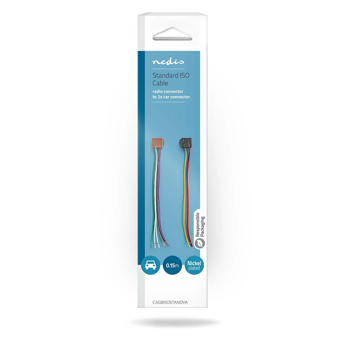 ISO-Kabel voor Autoradio ISO-compatibiliteit: Standaard - 0.15m - Rond - Image 3