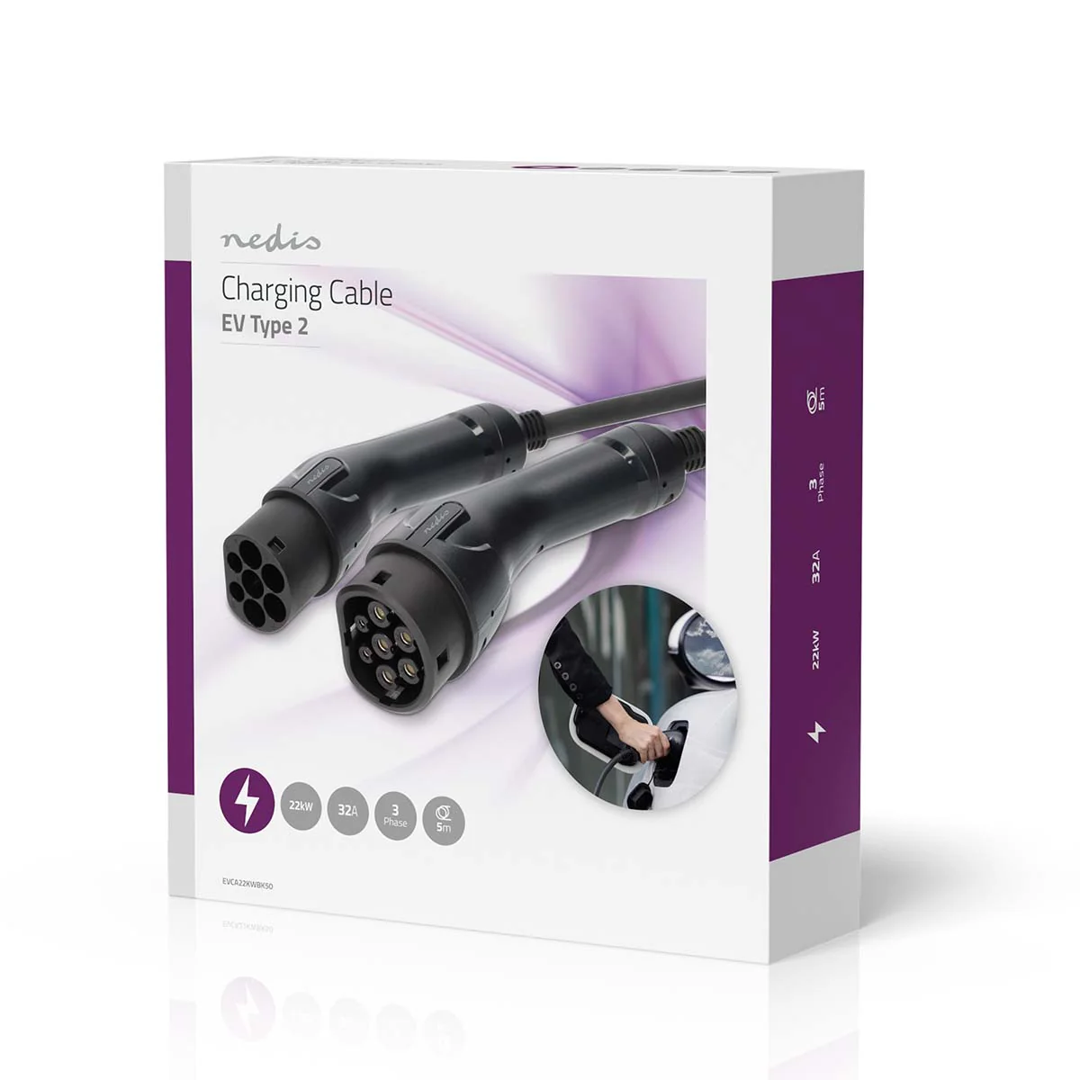 Kabel voor elektrische voertuigen Cable Type 2 - 32.0A - 22000W - Image 7