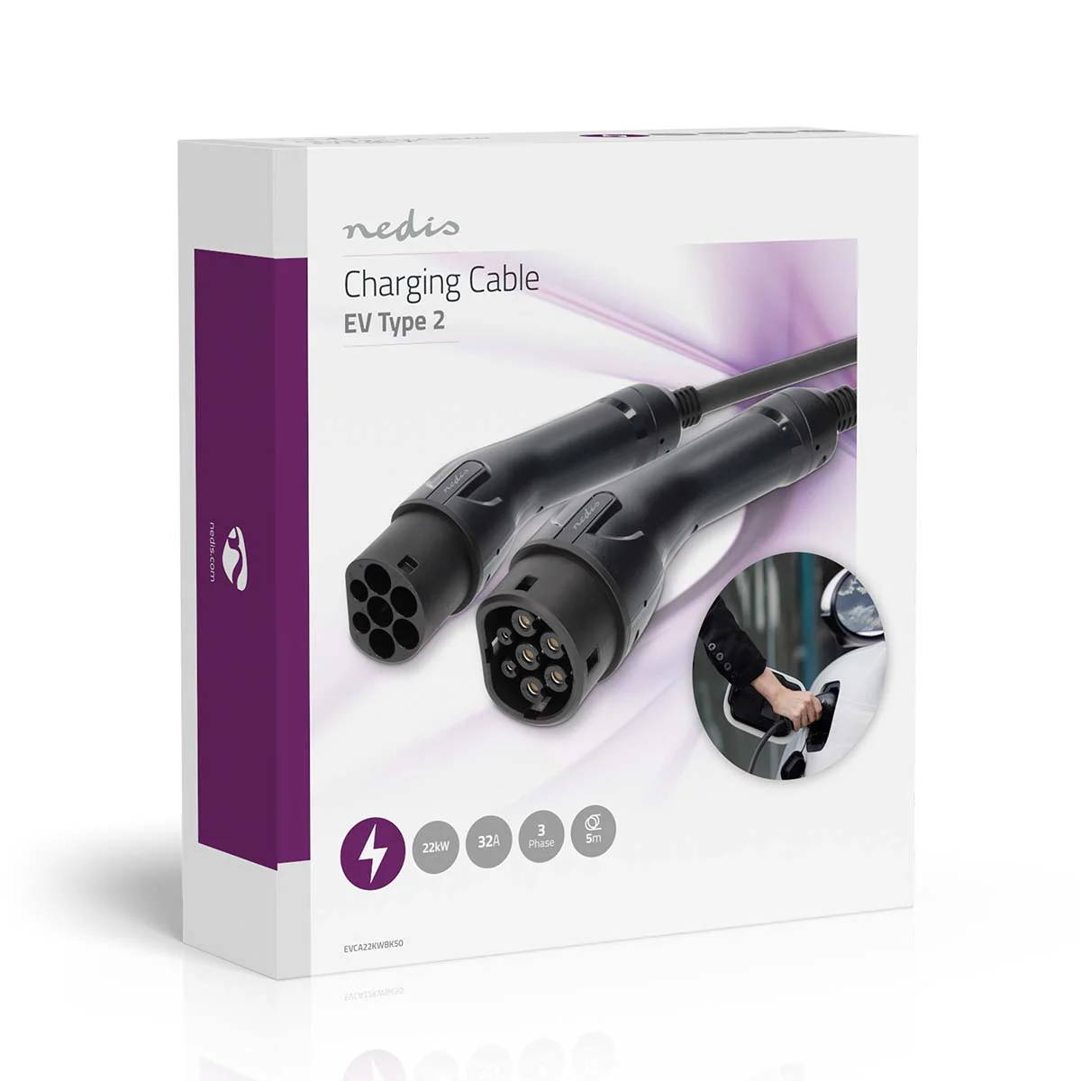 Kabel voor elektrische voertuigen Cable Type 2 - 32.0A - 22000W - Image 8