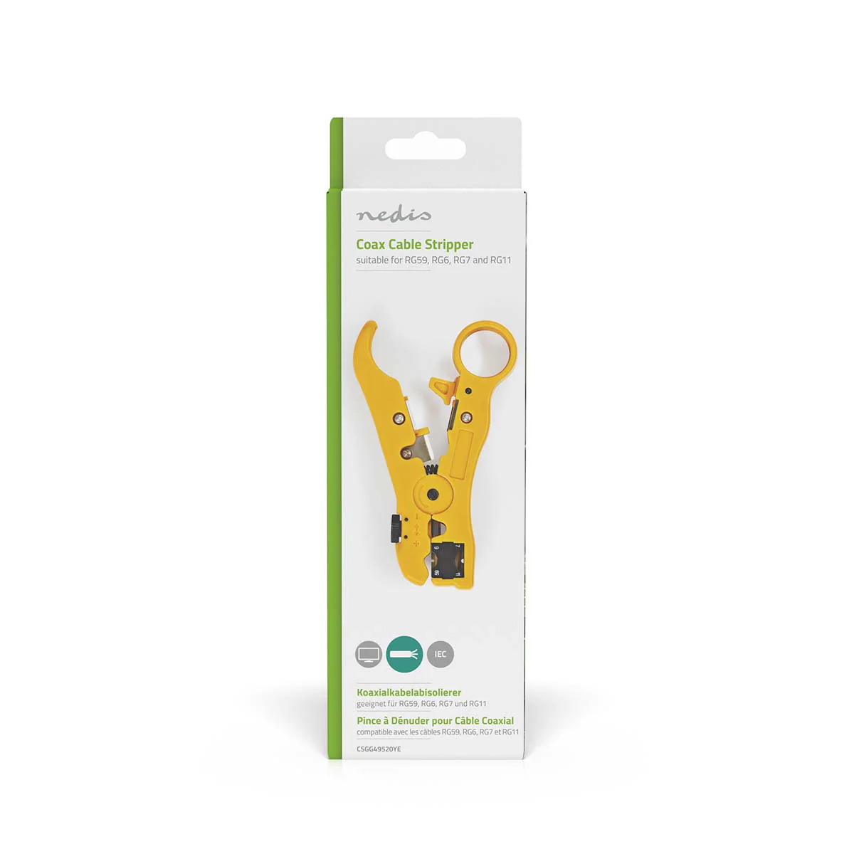 Kabelstriptang Stripping Tool - ABS / Staal - Geel / Zwart - Image 5