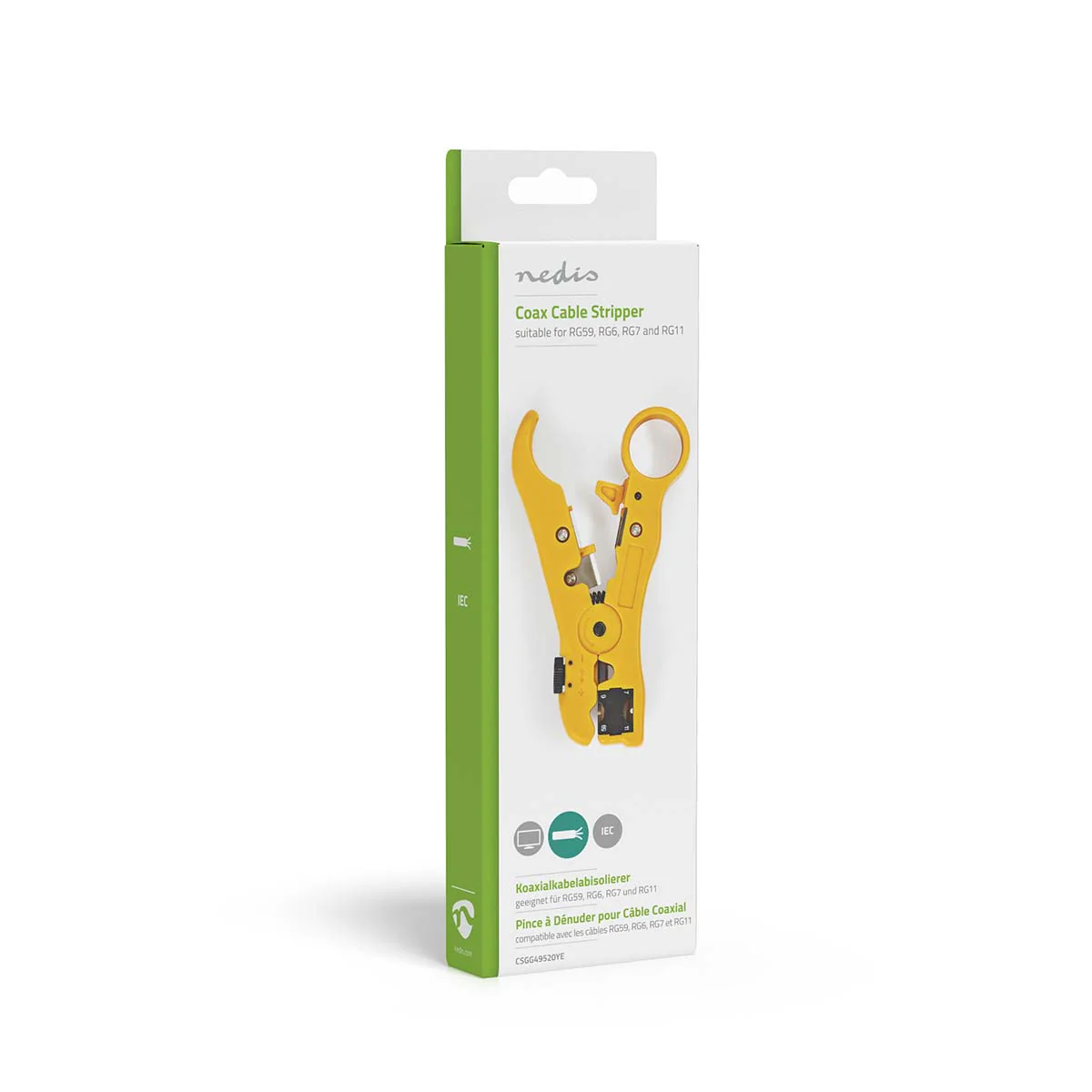 Kabelstriptang Stripping Tool - ABS / Staal - Geel / Zwart - Image 7