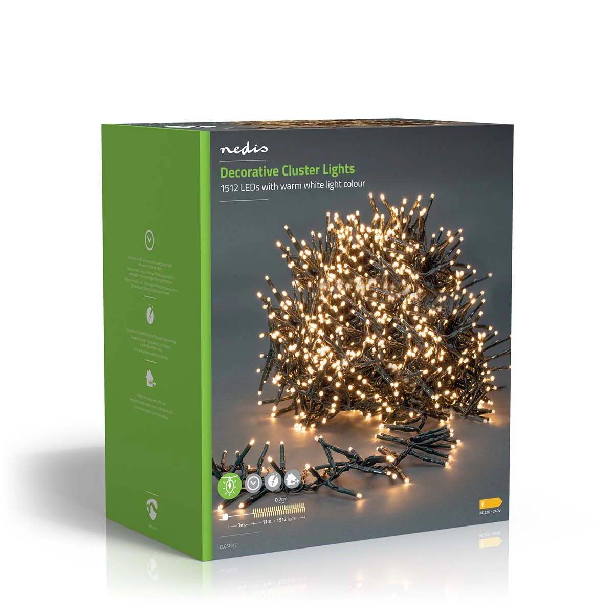Kerstverlichting Cluster - 1512 LED's - Warm Wit - Image 12