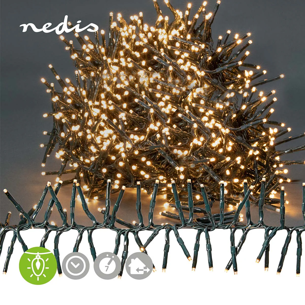 Kerstverlichting Cluster - 1512 LED's - Warm Wit - Image 9