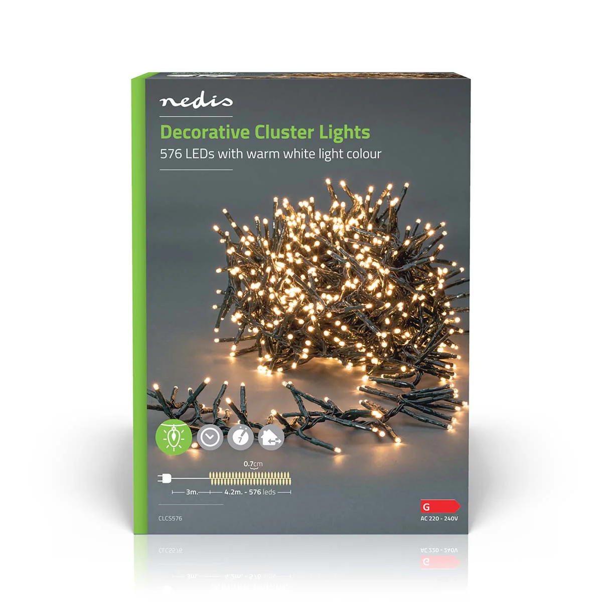 Kerstverlichting Cluster - 576 LED's - Warm Wit - Image 10