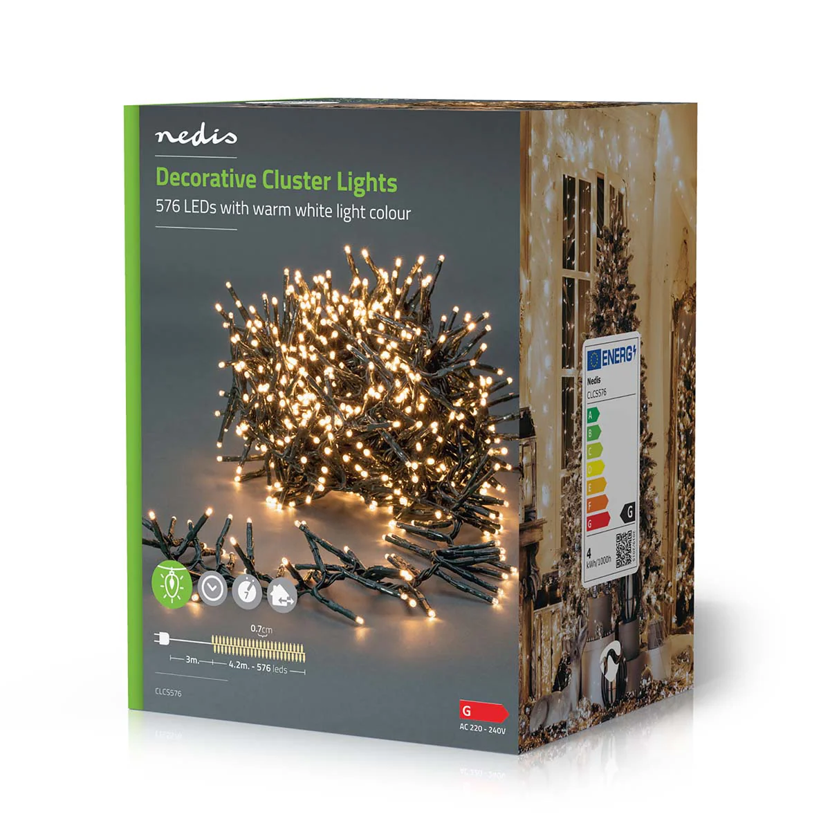 Kerstverlichting Cluster - 576 LED's - Warm Wit - Image 11