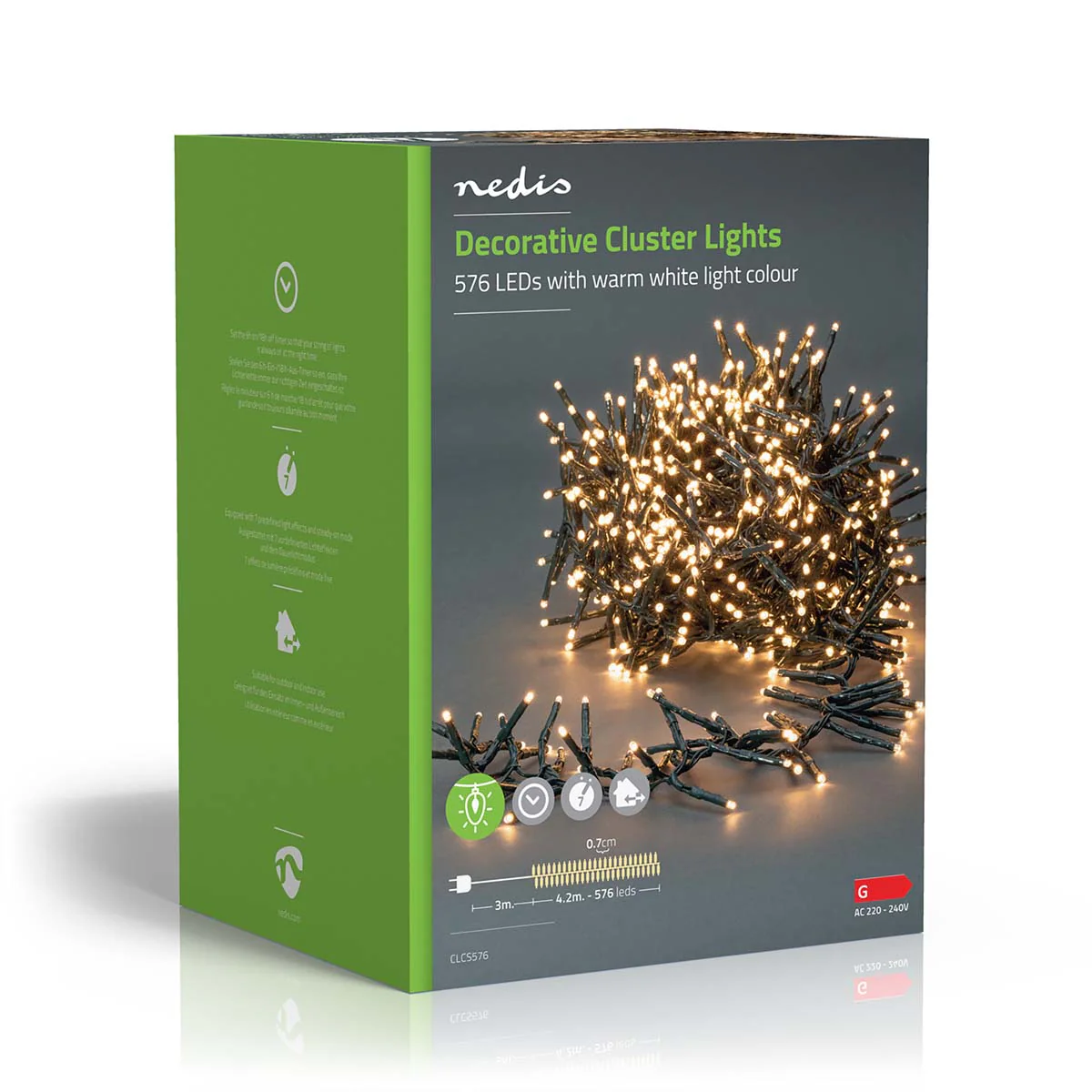 Kerstverlichting Cluster - 576 LED's - Warm Wit - Image 12