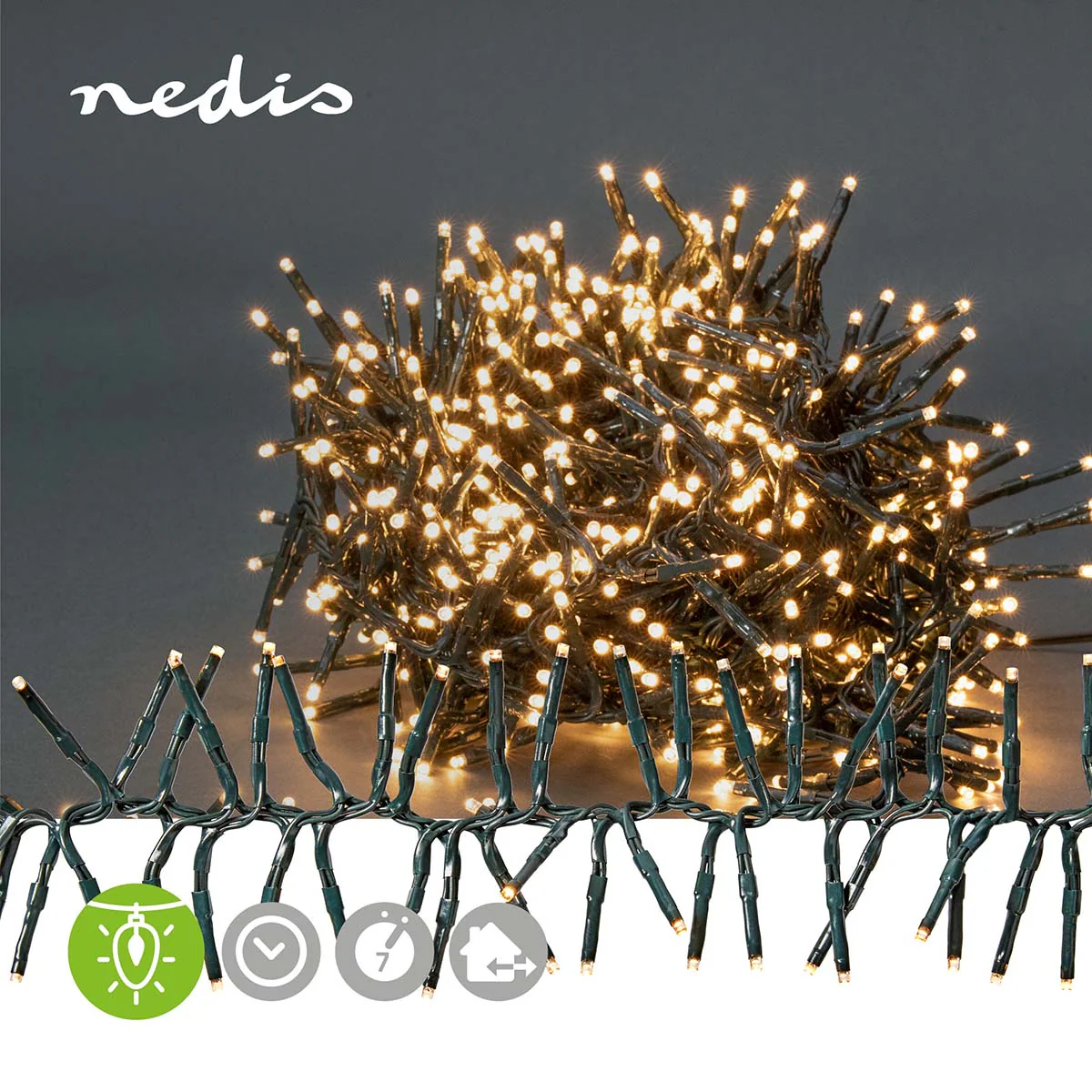 Kerstverlichting Cluster - 576 LED's - Warm Wit - Image 9