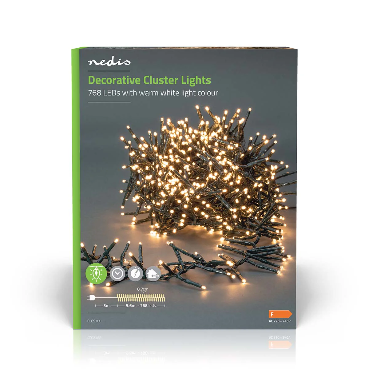Kerstverlichting Cluster - 768 LED's - Warm Wit - Image 10