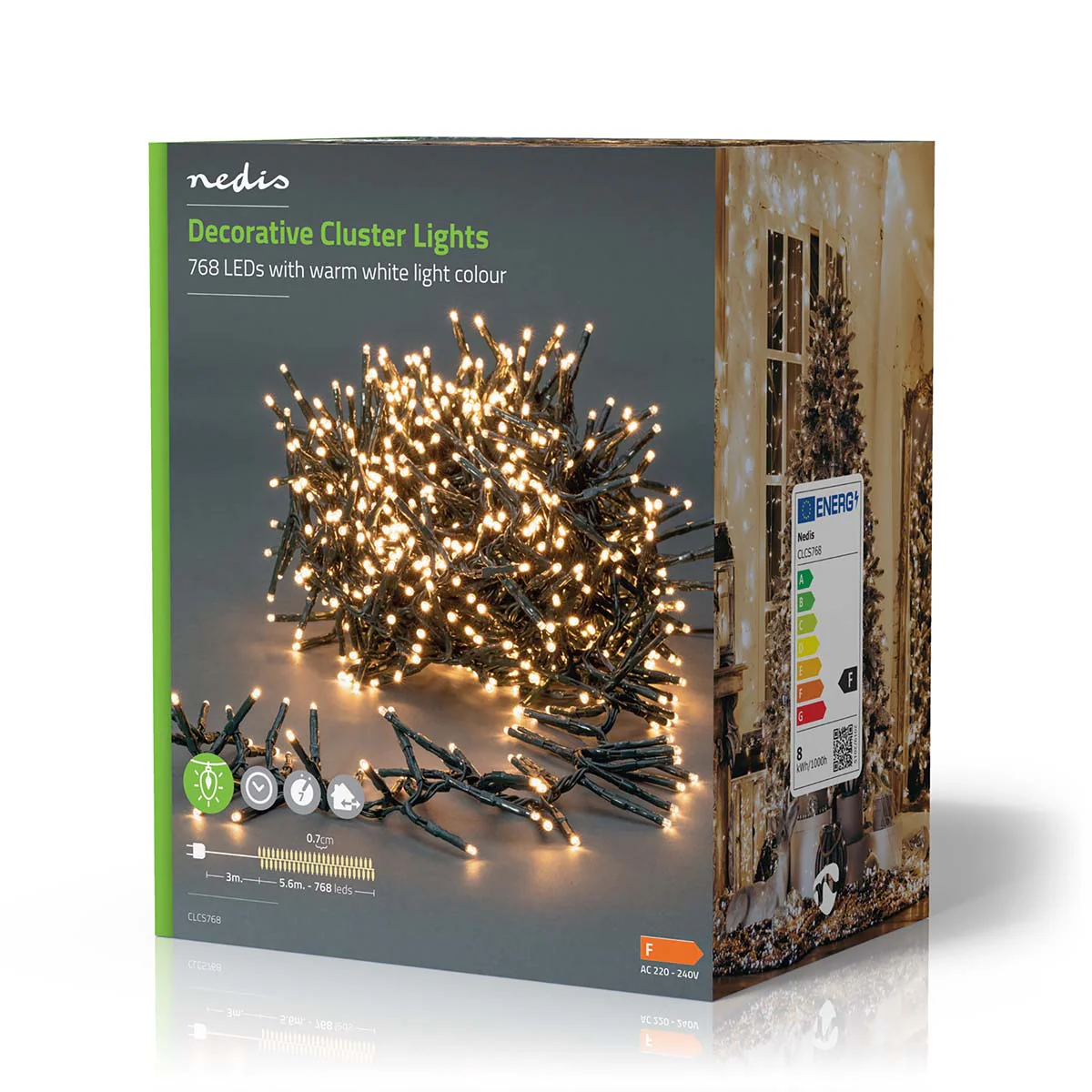 Kerstverlichting Cluster - 768 LED's - Warm Wit - Image 11
