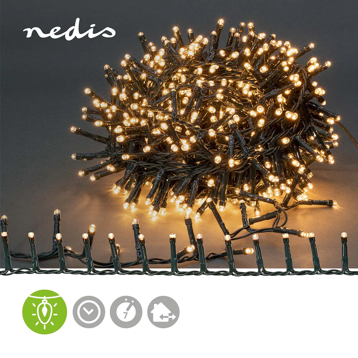 Kerstverlichting Compacte cluster - 560 LED's - Warm Wit - Image 11