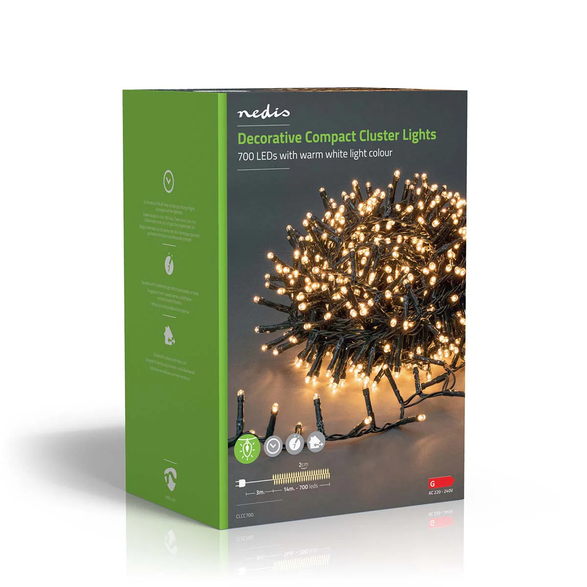 Kerstverlichting Compacte cluster - 700 LED's - Warm Wit - Image 14