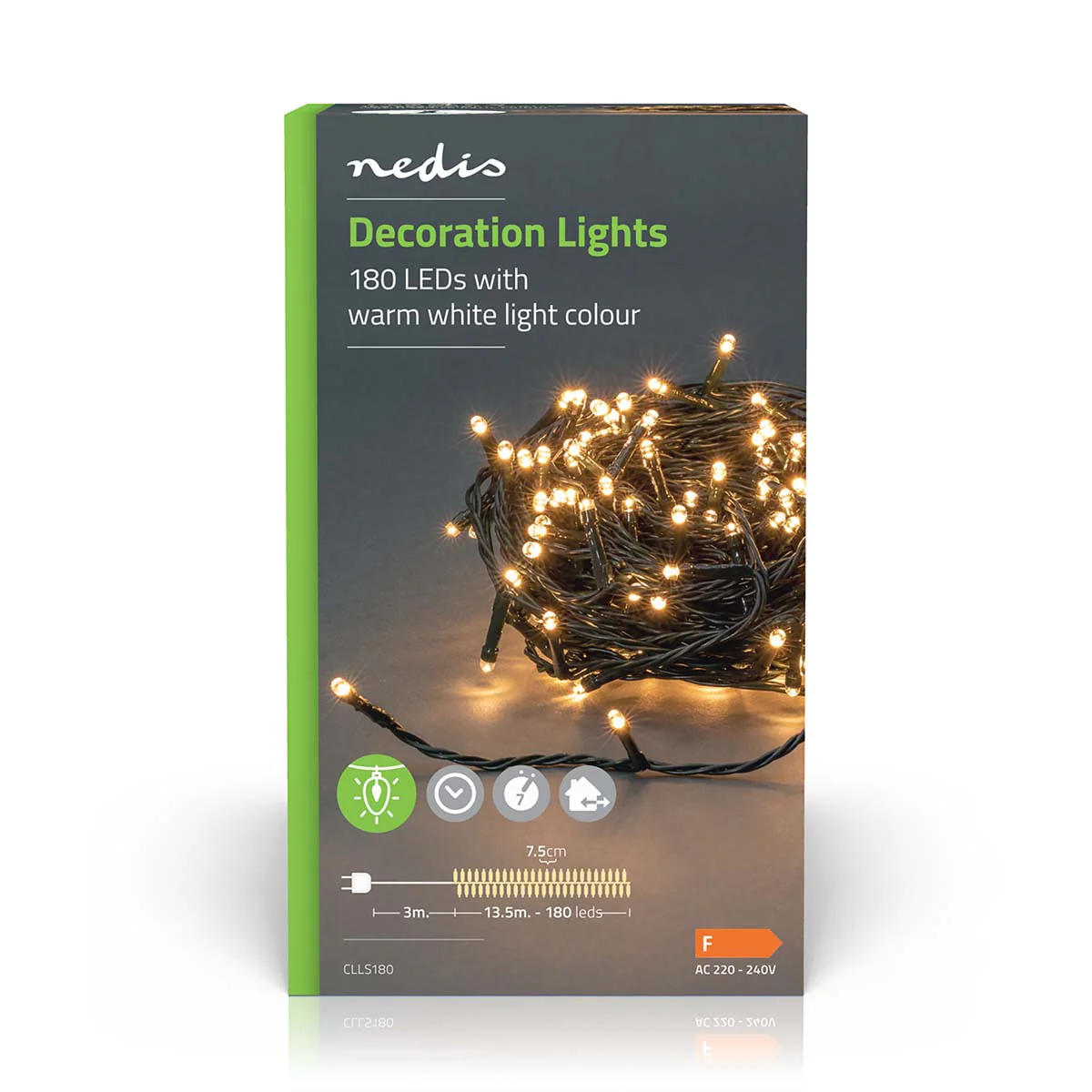 Kerstverlichting Koord - 180 LED's - Warm Wit - Image 10