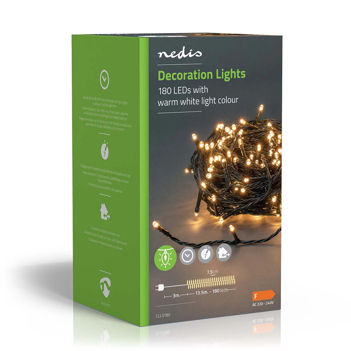 Kerstverlichting Koord - 180 LED's - Warm Wit - Image 12