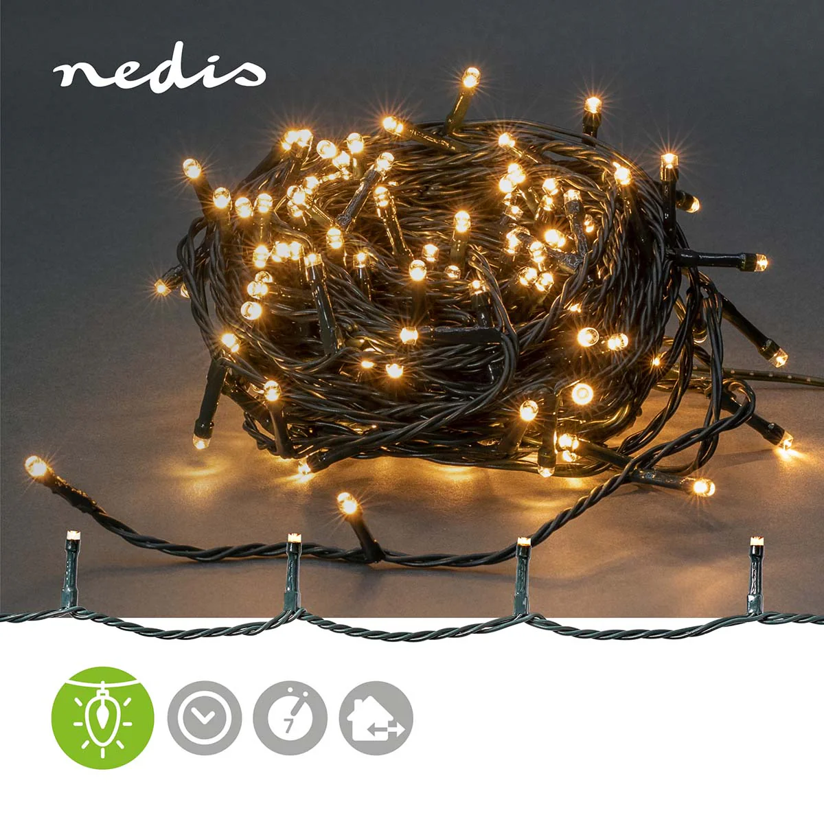 Kerstverlichting Koord - 180 LED's - Warm Wit - Image 9
