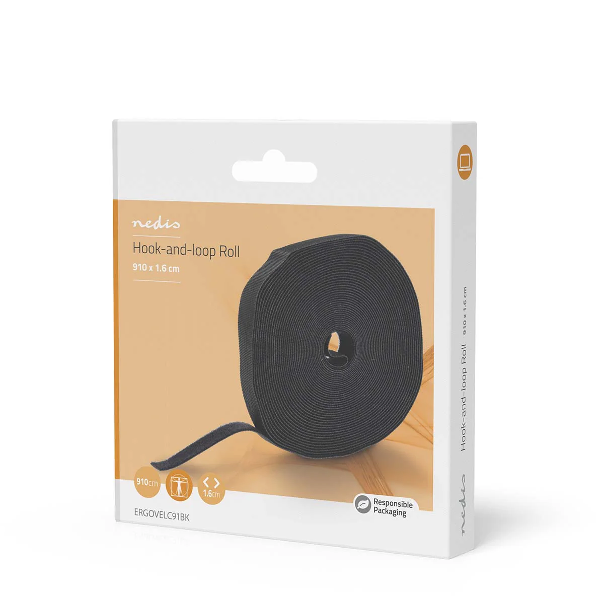 Klittenband 1x Klittenband Rol - Zwart - Image 7