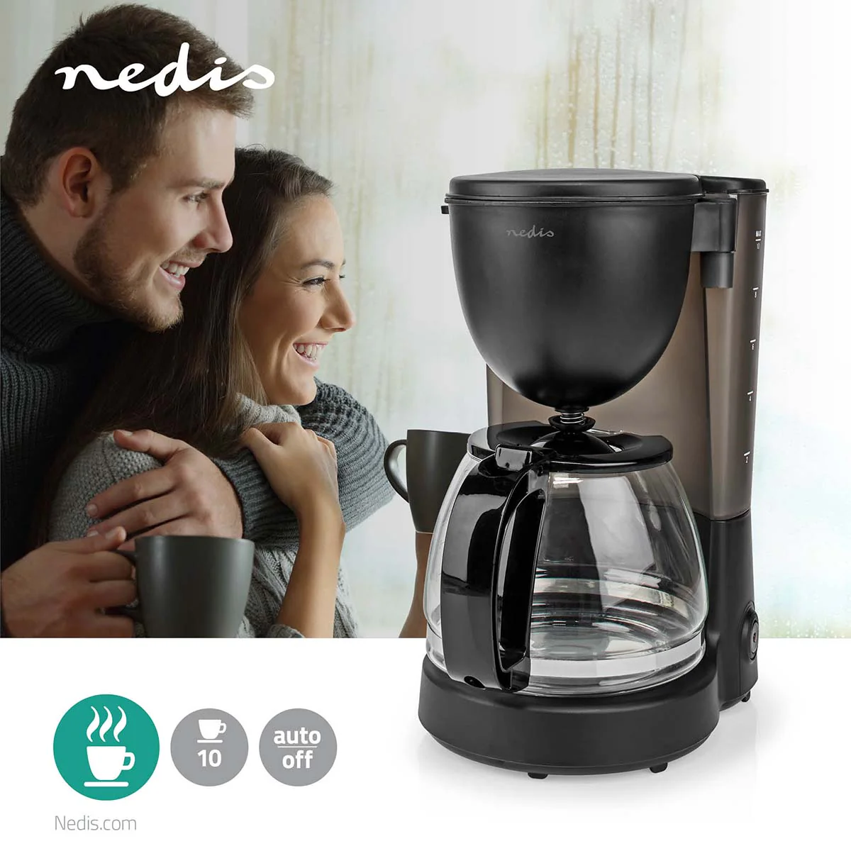 Koffiezetapparaat Filter Koffie - 1.25l - 10 Kopjes - Image 16