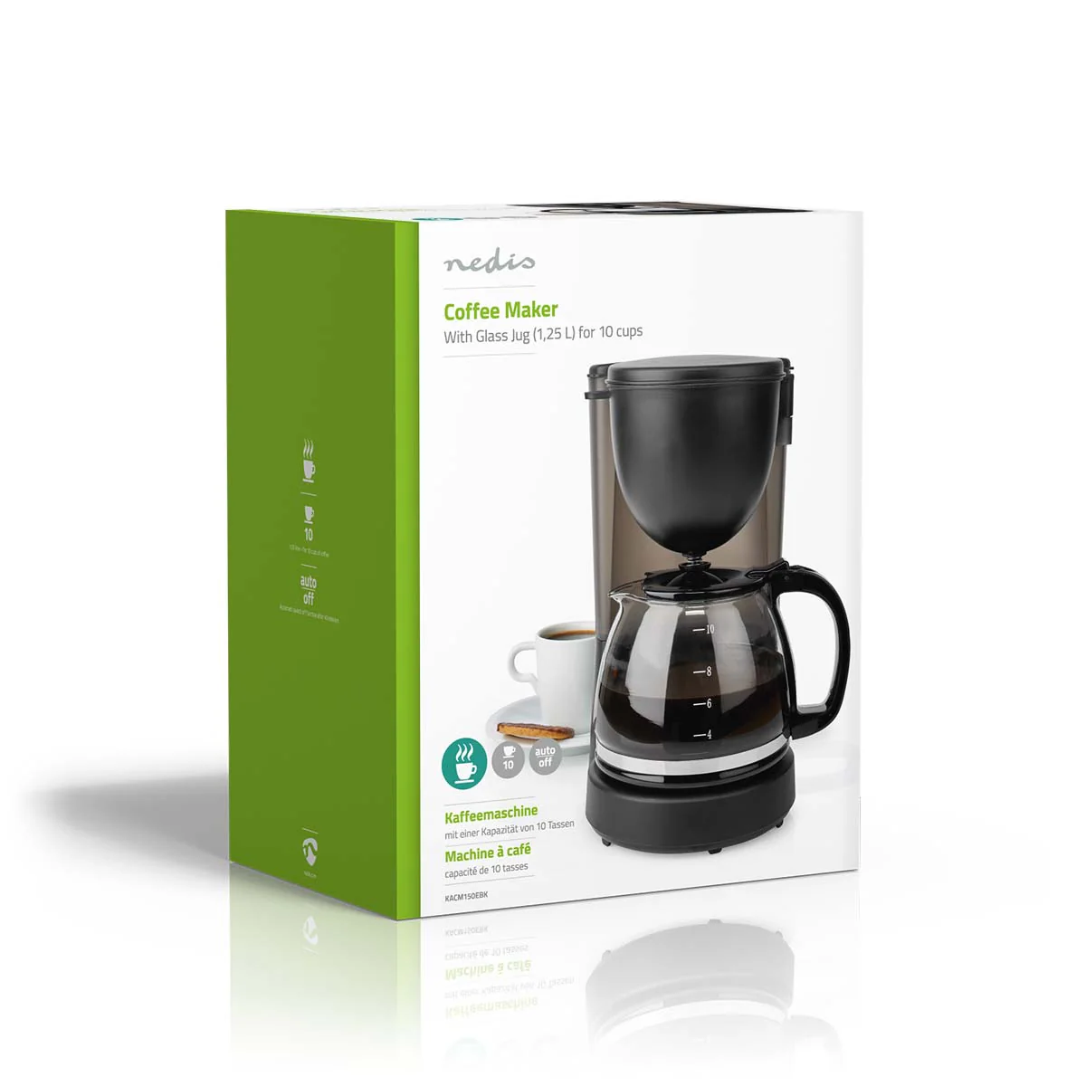 Koffiezetapparaat Filter Koffie - 1.25l - 10 Kopjes - Image 19