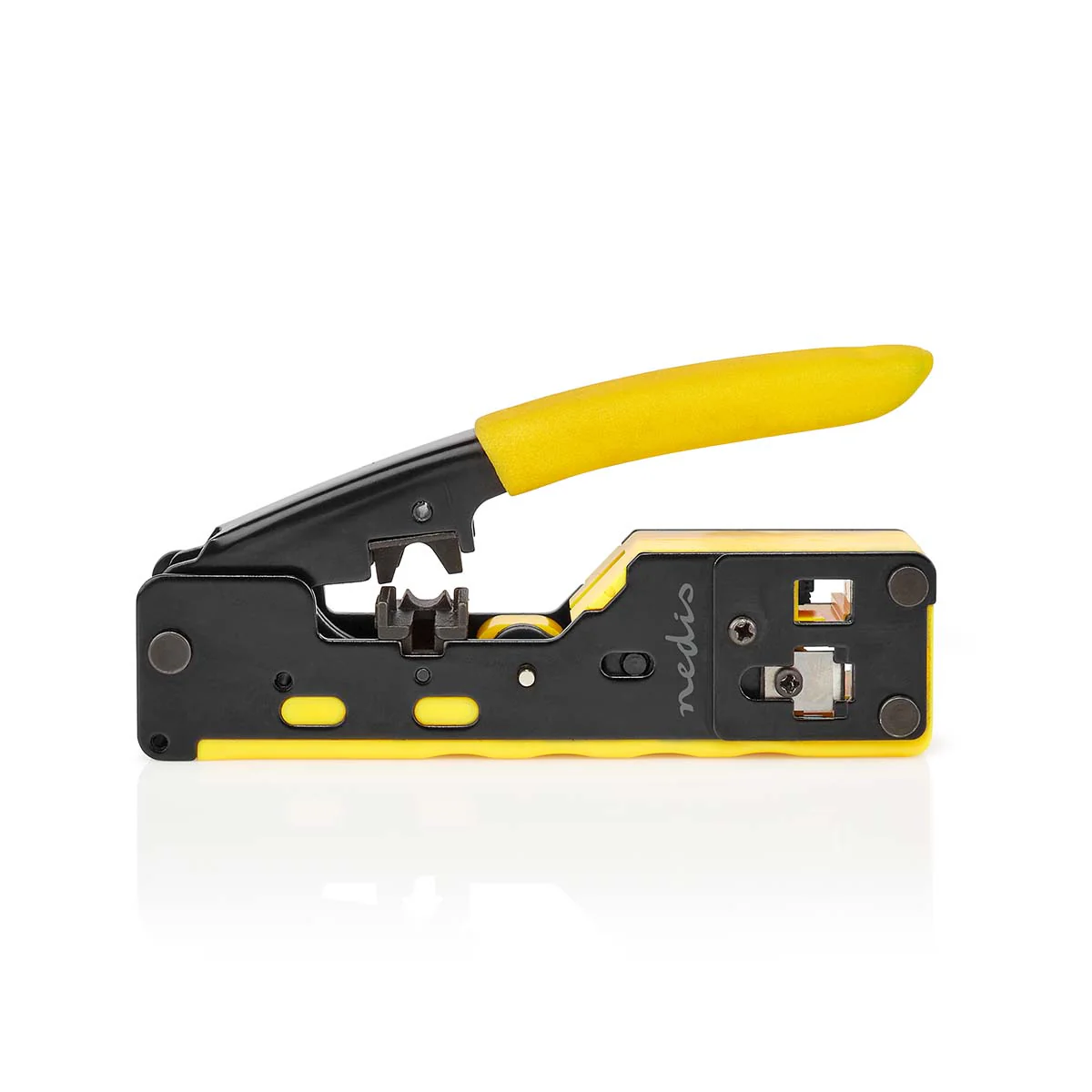 Krimptang CAT5 / CAT5e / CAT6 / CAT6a / CAT7 / RJ12 / RJ45 - Snijden / Strippen / Tang - Rubberen / Staal - Image 4