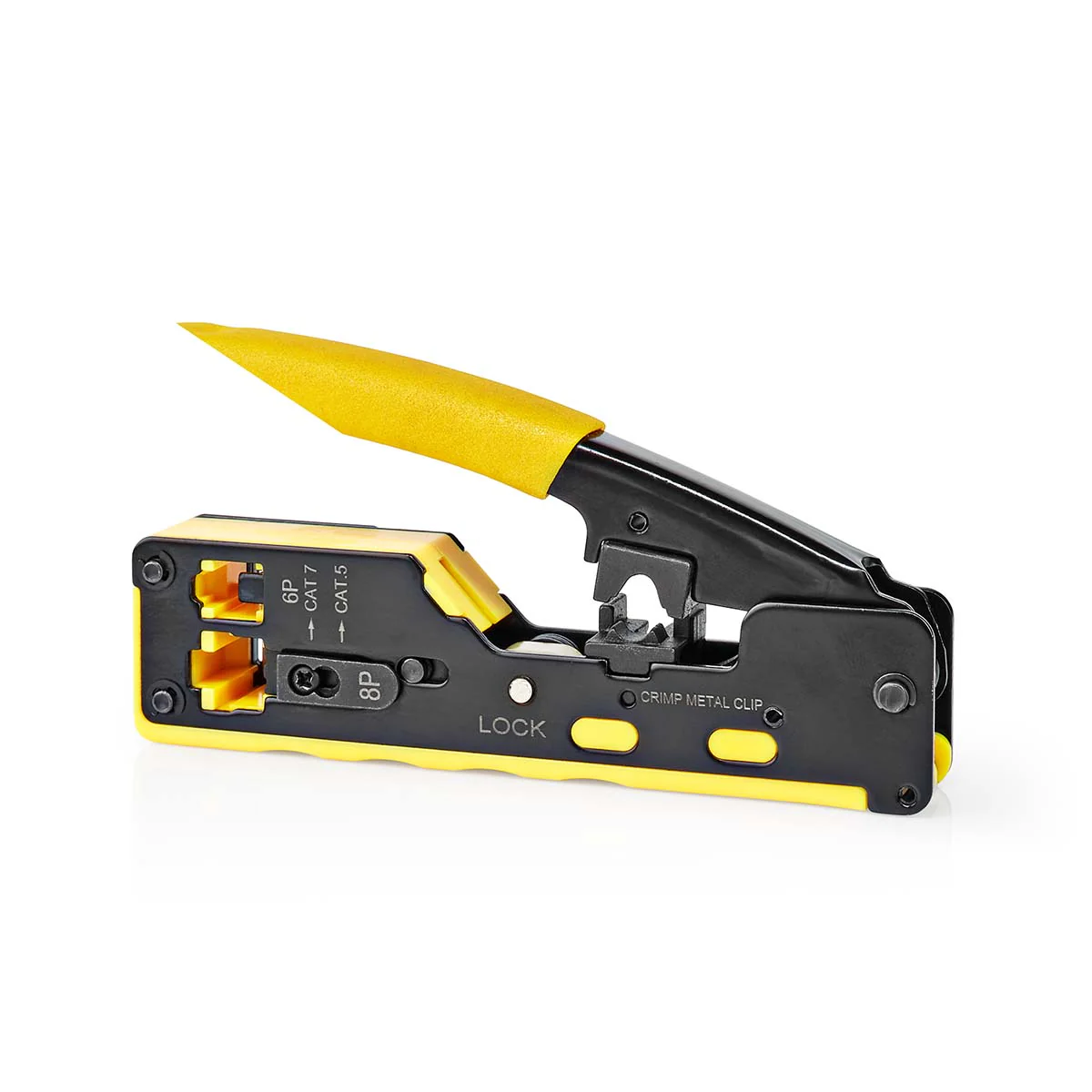 Krimptang CAT5 / CAT5e / CAT6 / CAT6a / CAT7 / RJ12 / RJ45 - Snijden / Strippen / Tang - Rubberen / Staal - Image 5