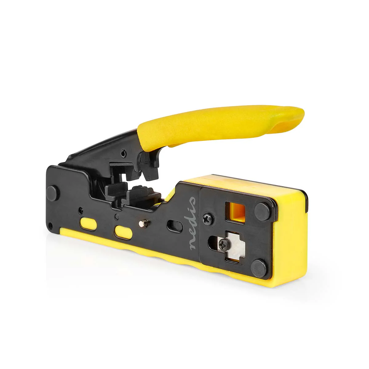 Krimptang CAT5 / CAT5e / CAT6 / CAT6a / CAT7 / RJ12 / RJ45 - Snijden / Strippen / Tang - Rubberen / Staal - Image 6