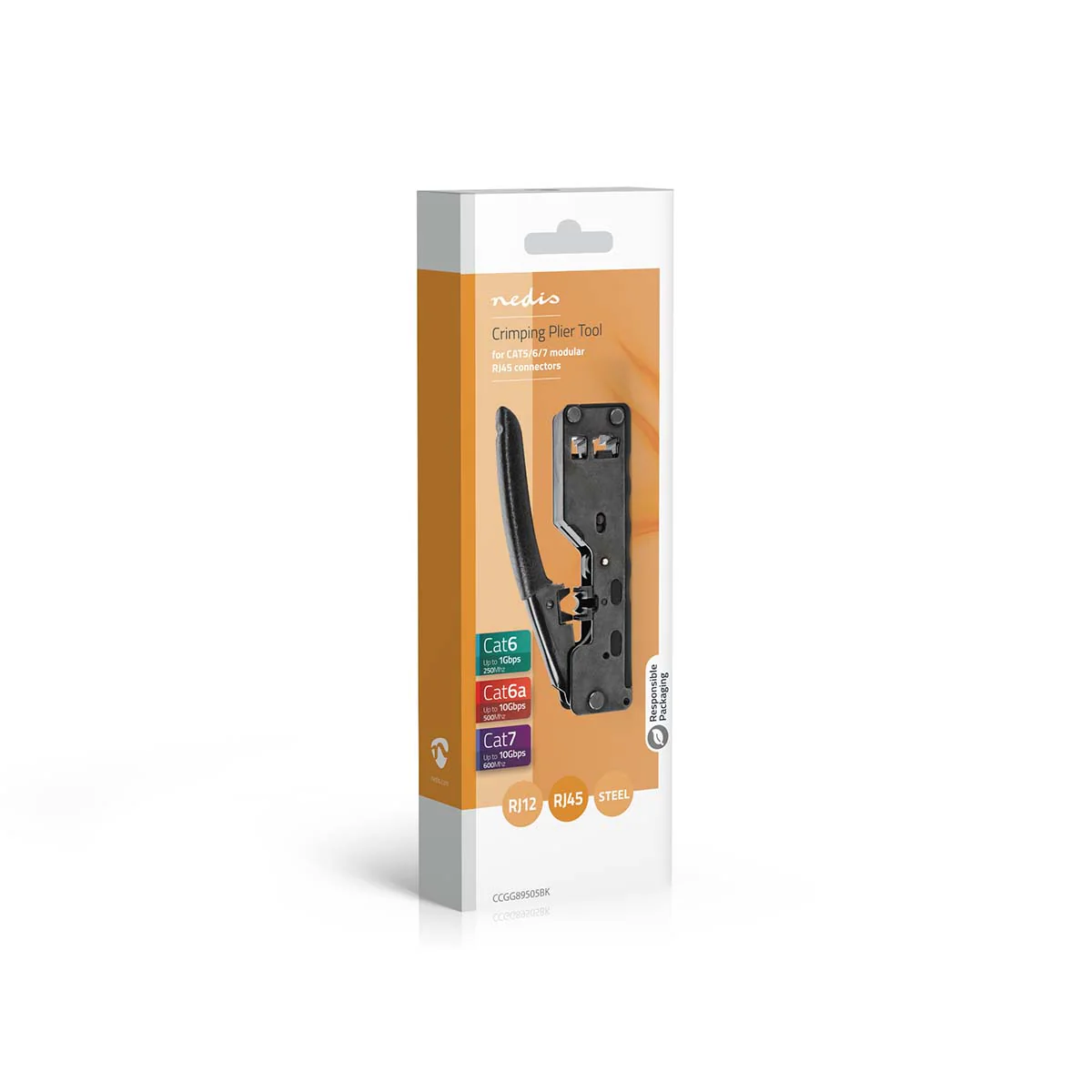 Krimptang CAT5 / CAT5e / CAT6 / CAT6a / CAT7 / RJ12 - Snijden / Tang - ABS / Staal - Image 12