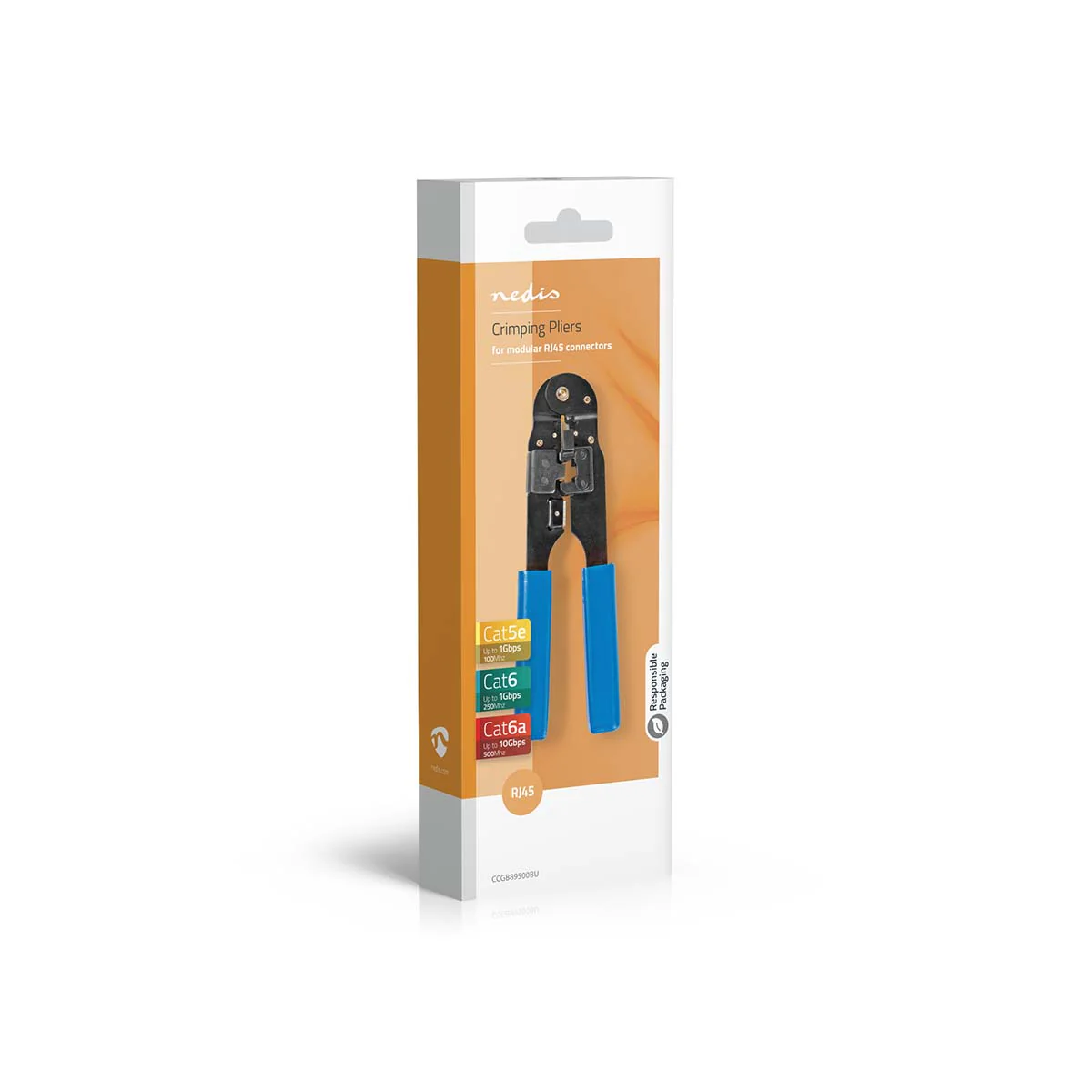 Krimptang CAT5e / CAT6 / CAT6a - Snijden / Strippen / Tang - ABS / Staal - Image 4