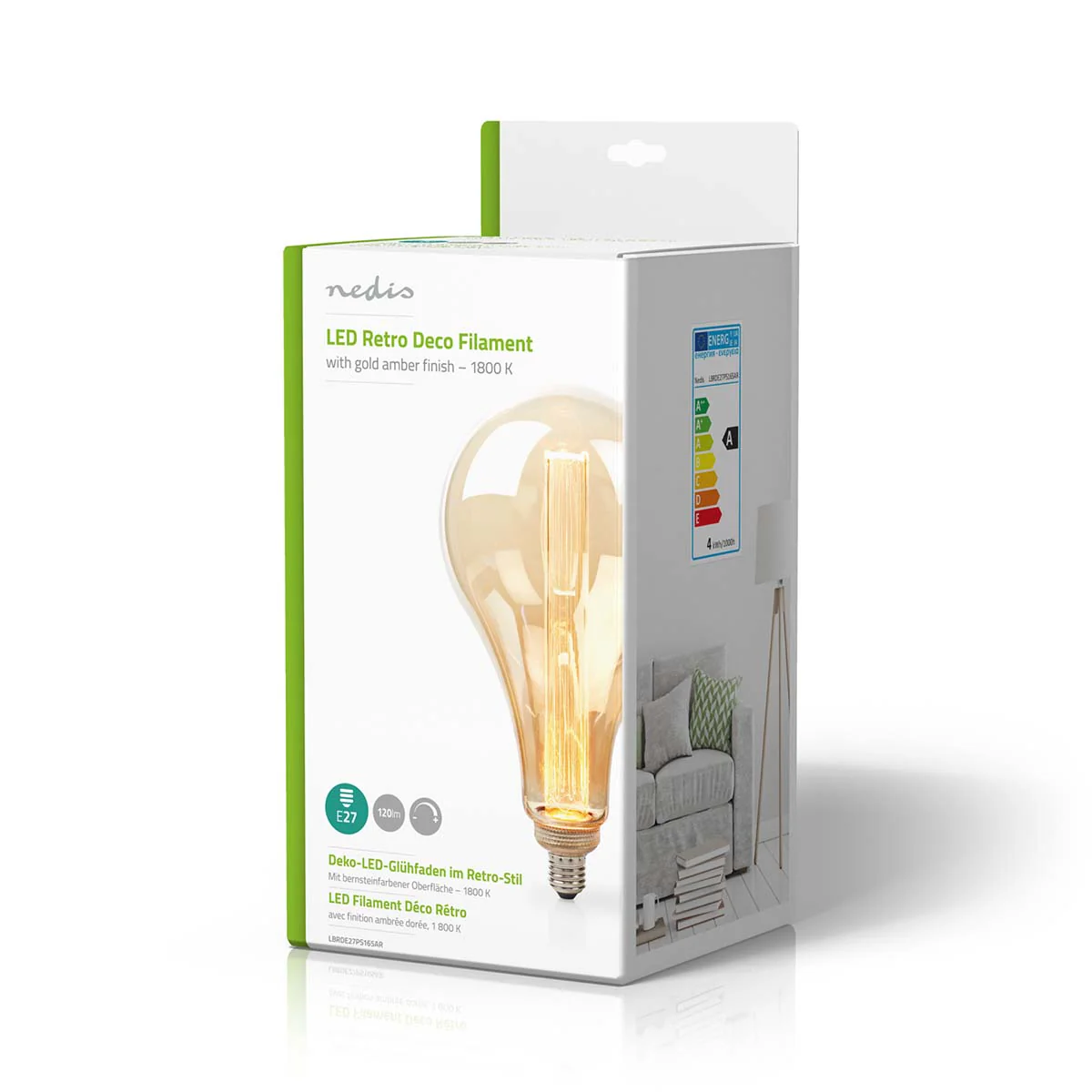 LED-Filamentlamp E27 PS165 - 3.5W - 120 lm - Image 8