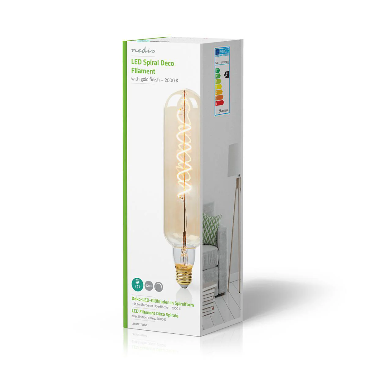 LED-Filamentlamp E27 T65 - 8.5W - 600 lm - Image 5