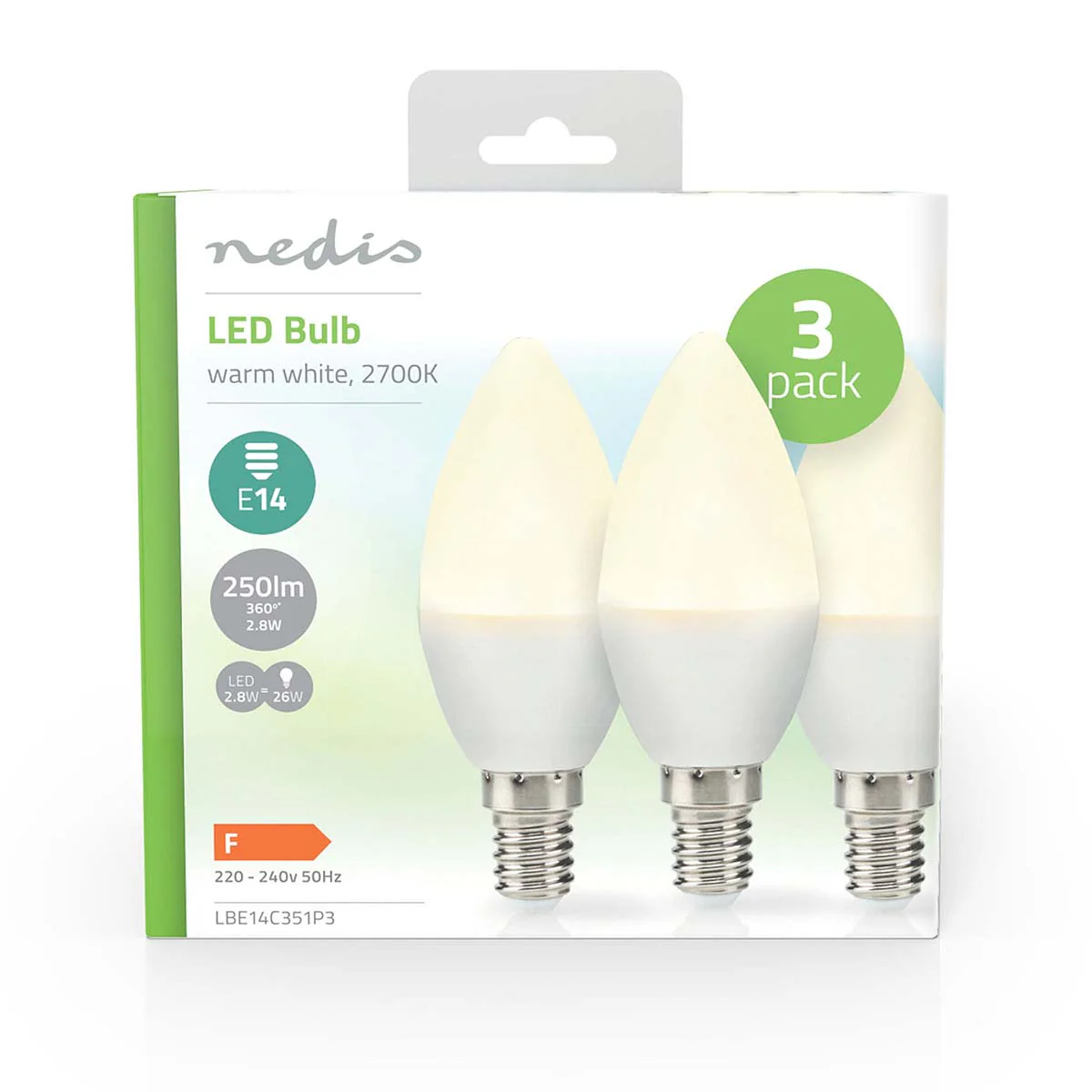 LED-Lamp E14 Kaars - 2.8W - 250 lm - Image 3