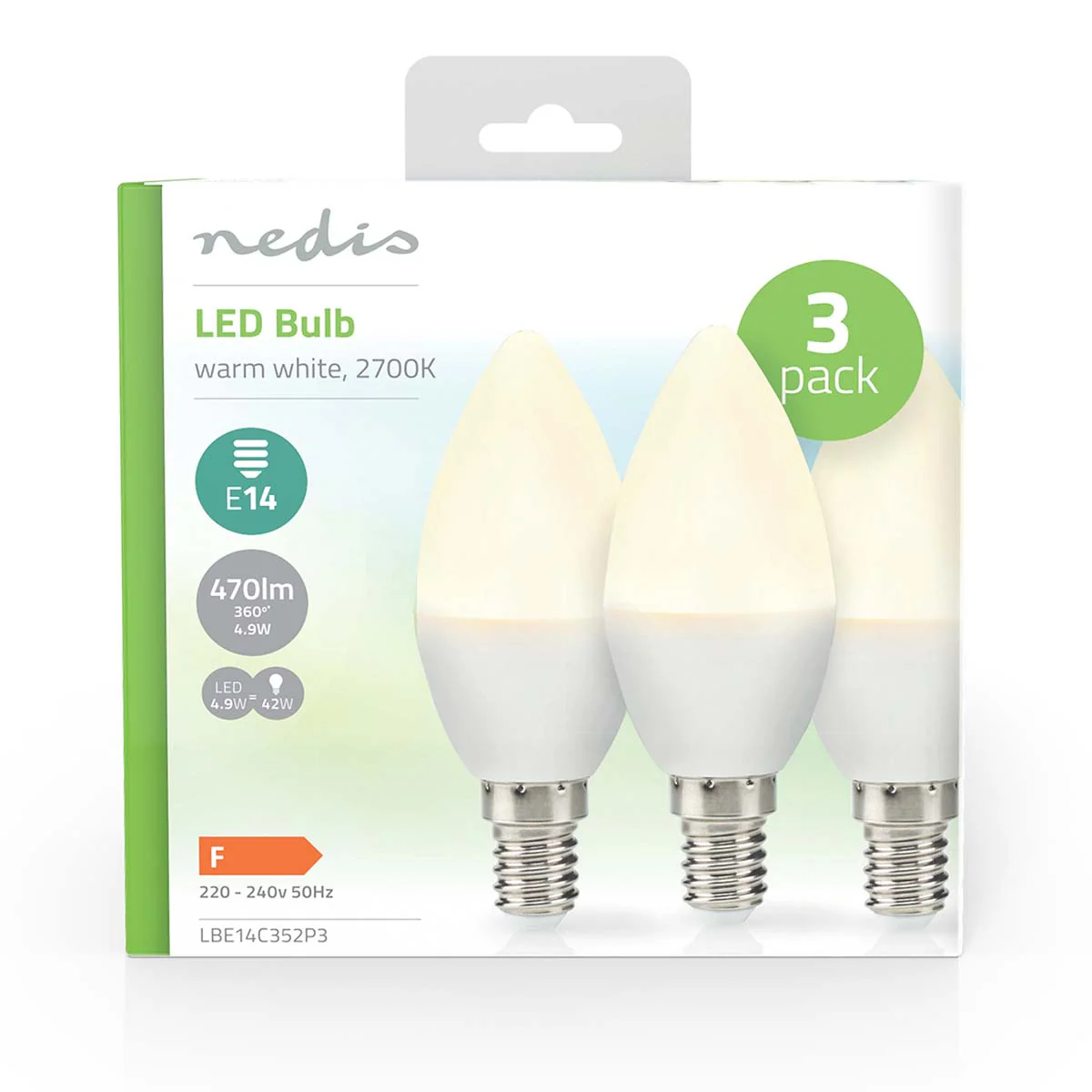 LED-Lamp E14 Kaars - 4.9W - 470 lm - Image 3