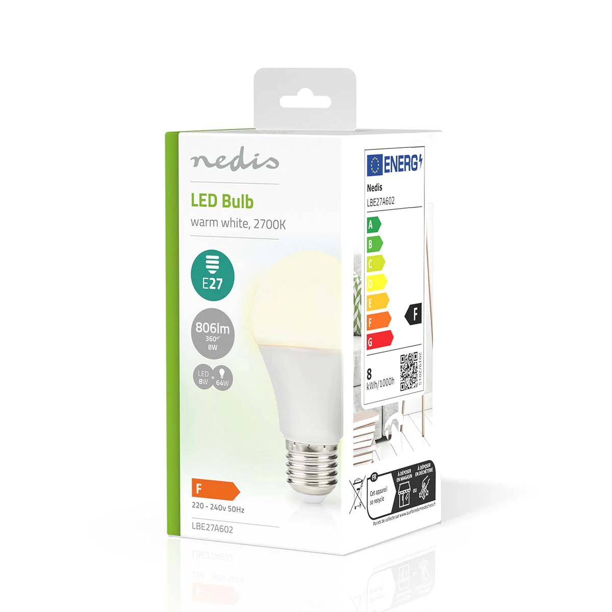 LED-Lamp E27 A60 - 8.0W - 806 lm - Image 4