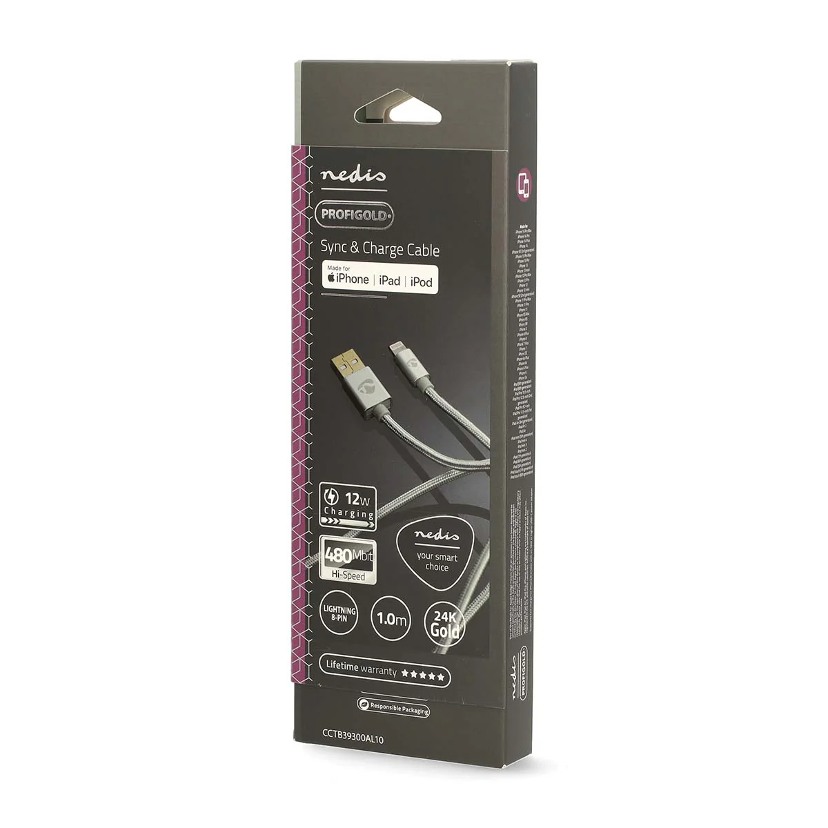 Lightning Kabel USB 2.0 - Apple Lightning 8-Pins - USB-A Male - Image 9